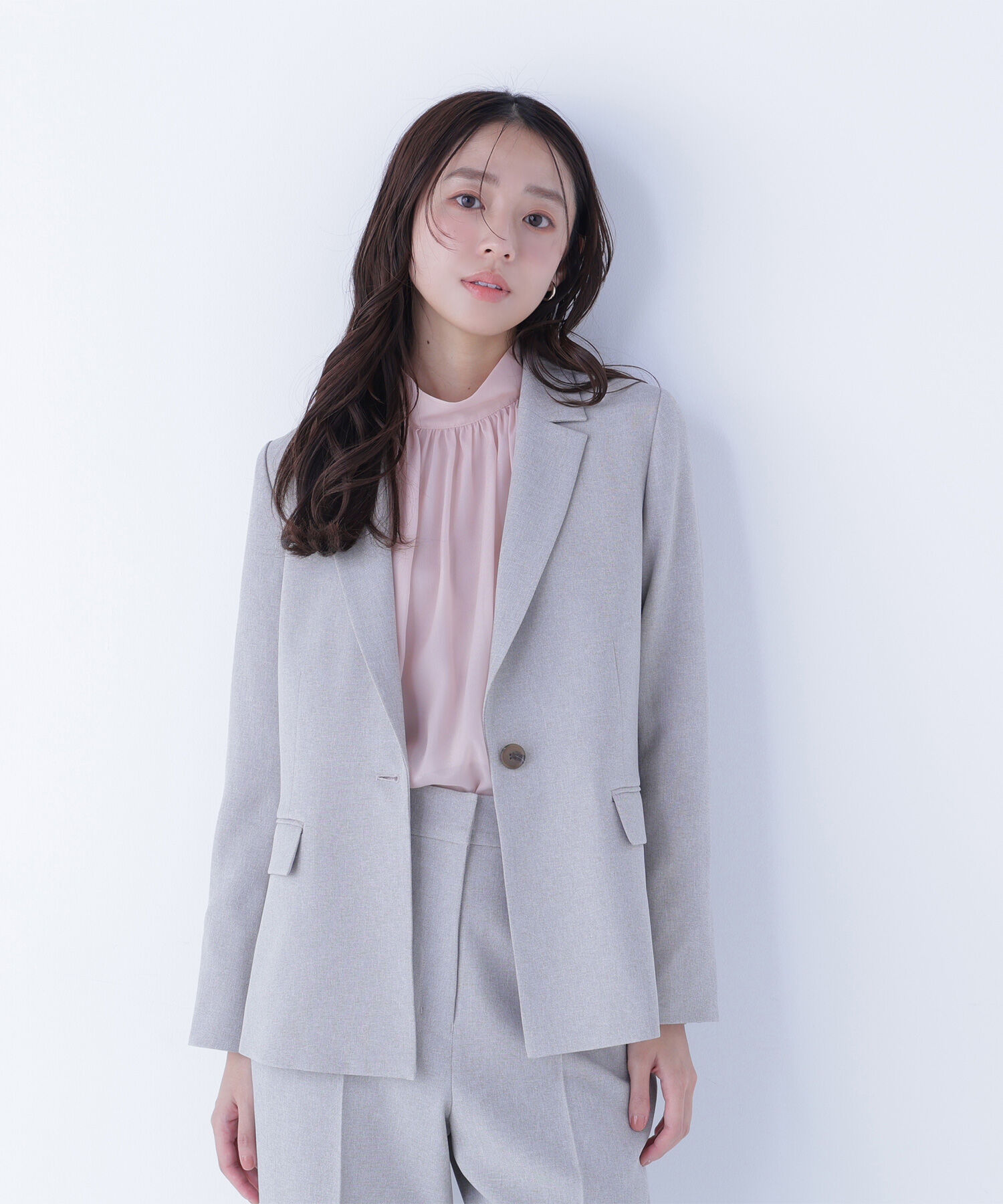  「メランジシャークスキン SETUP テーラードジャケット」|その他|