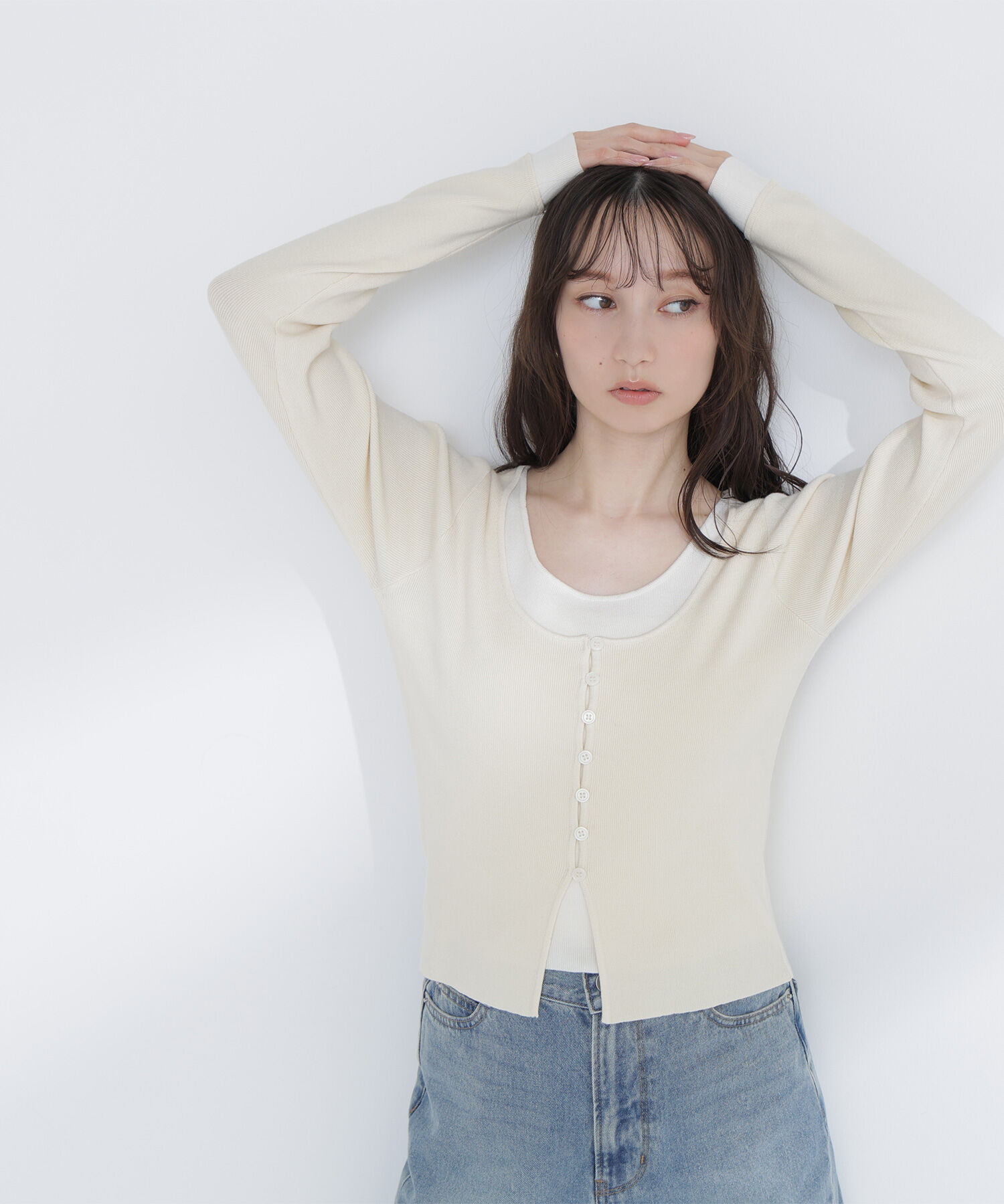  「レイヤードライクニット」|ニット・セーター|