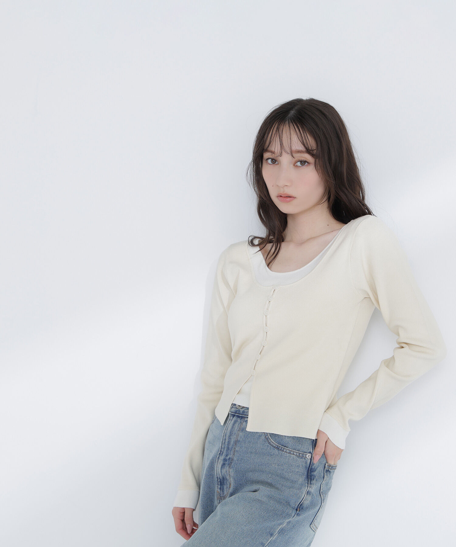  「レイヤードライクニット」|ニット・セーター|