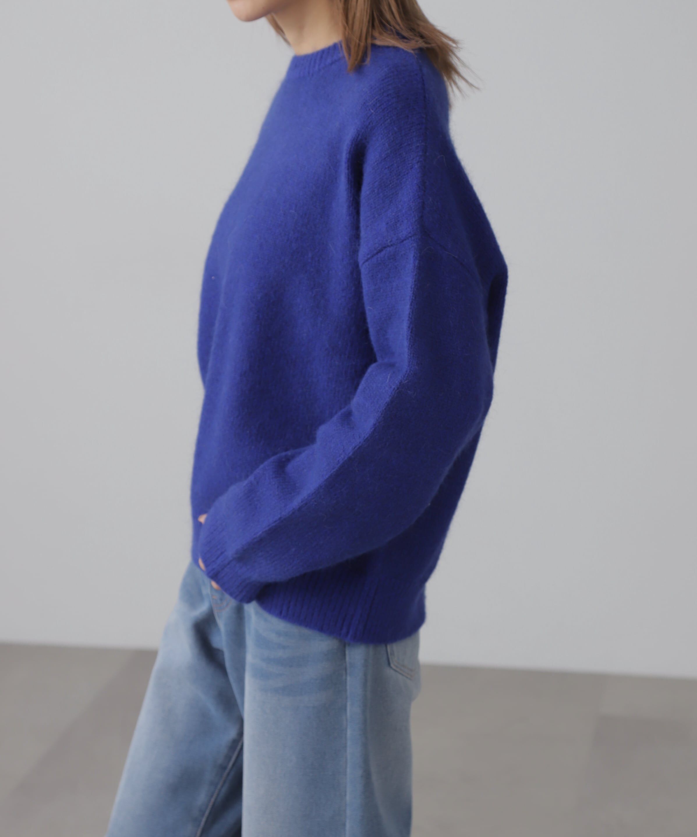  「オーバーサイズチュニック丈ニット」|ニット・セーター|