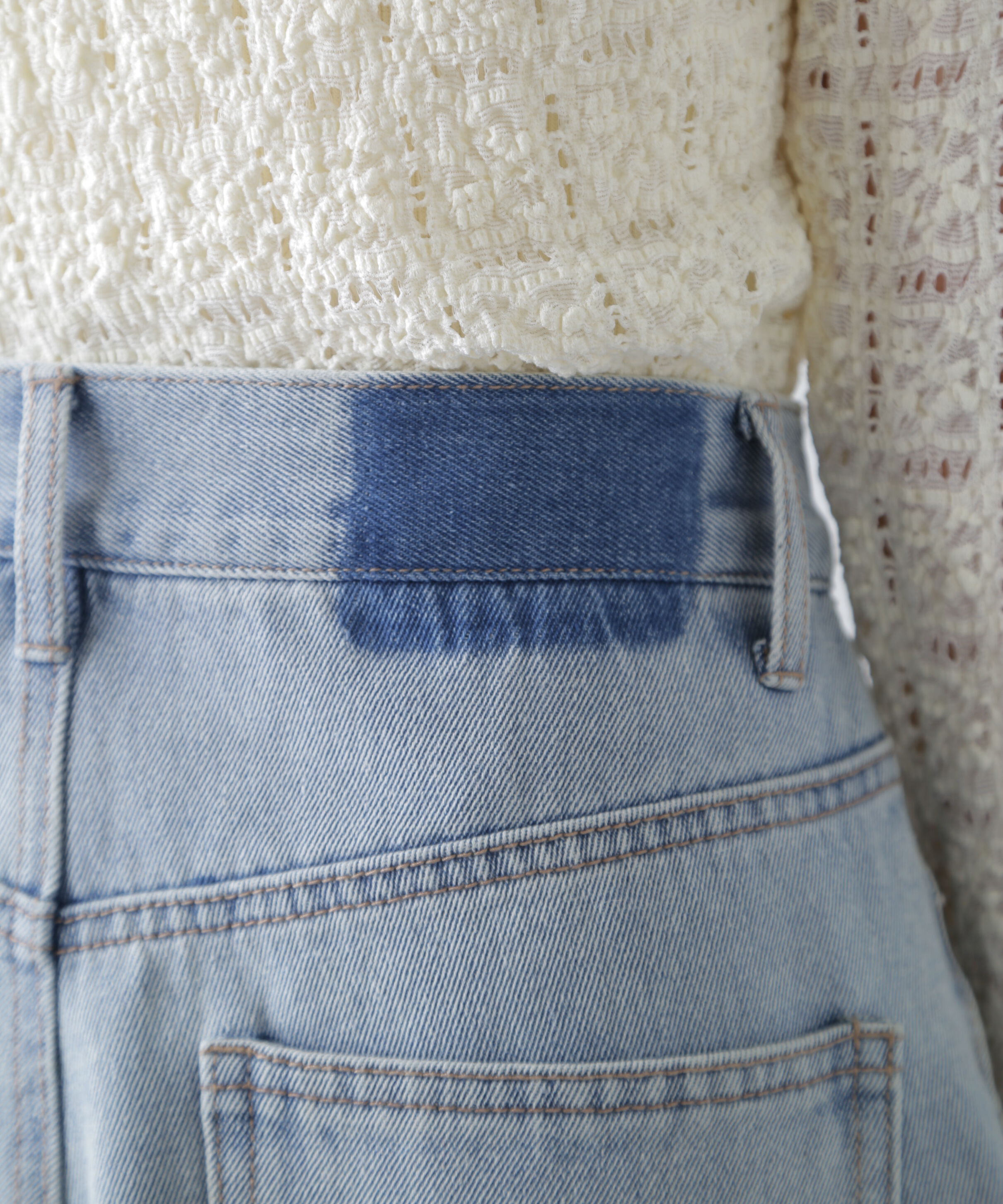  「[低身長サイズ/Sシリーズ]サイドタックカーブデニムパンツ」|その他|