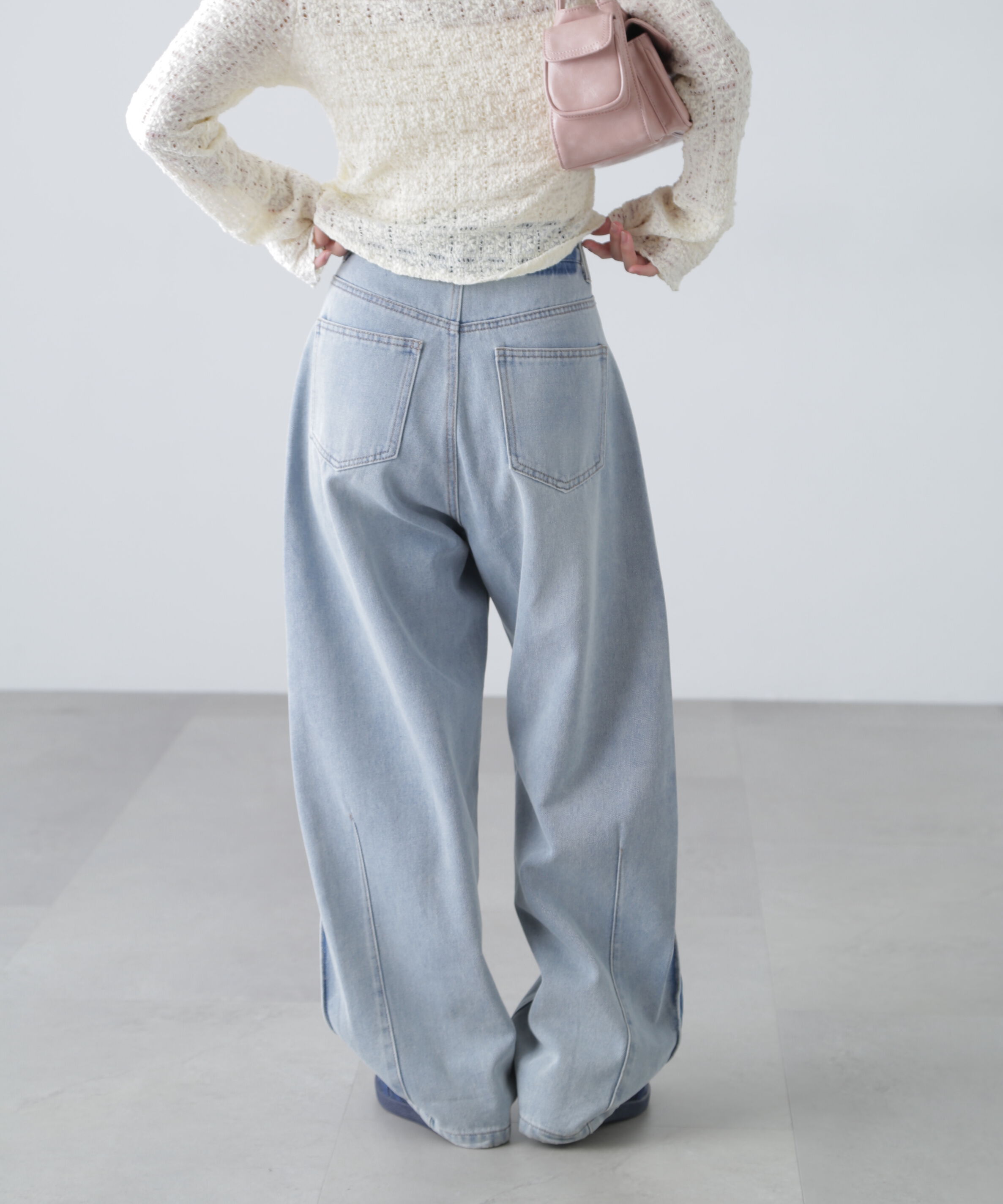  「[低身長サイズ/Sシリーズ]サイドタックカーブデニムパンツ」|その他|