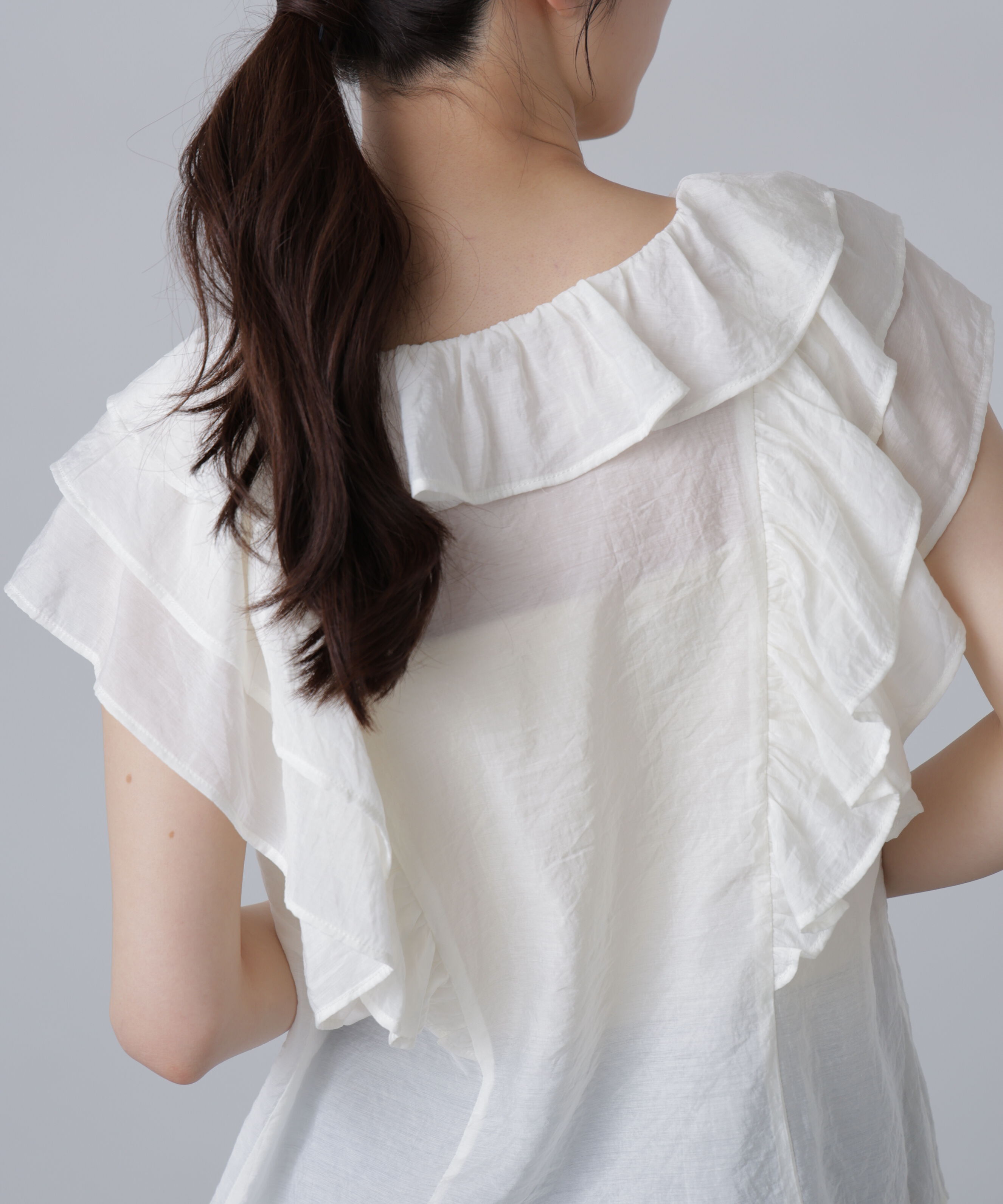  「フリルフレンチブラウス」|シャツ・ブラウス|