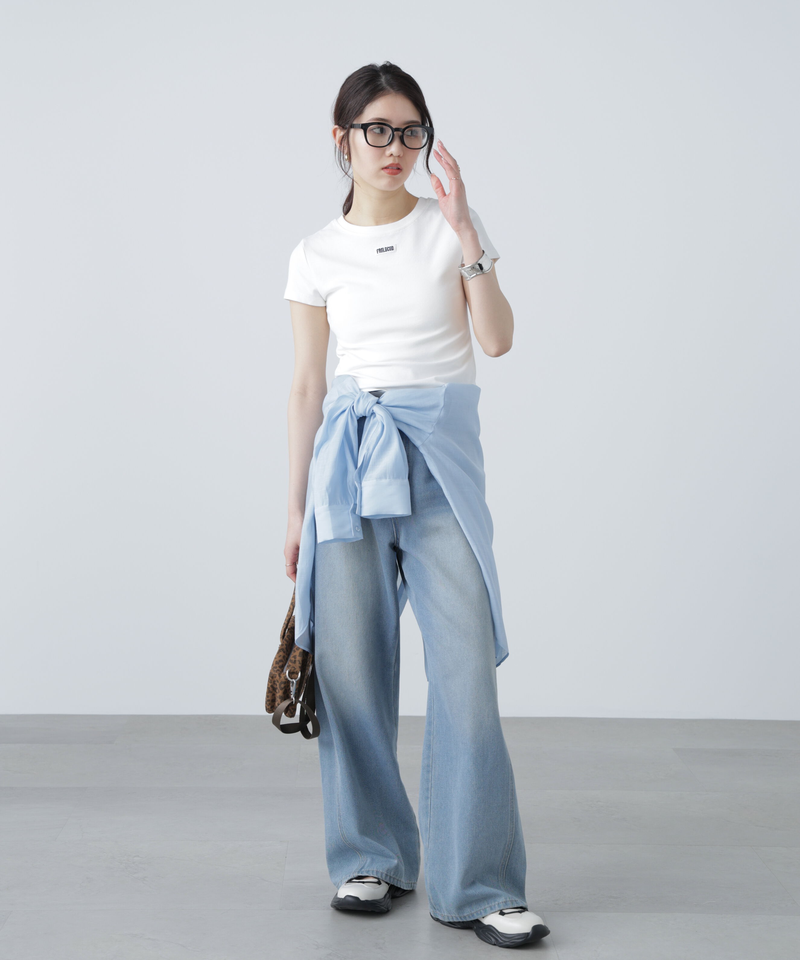  「ロゴ刺繍タグTシャツ」|Tシャツ・カットソー|