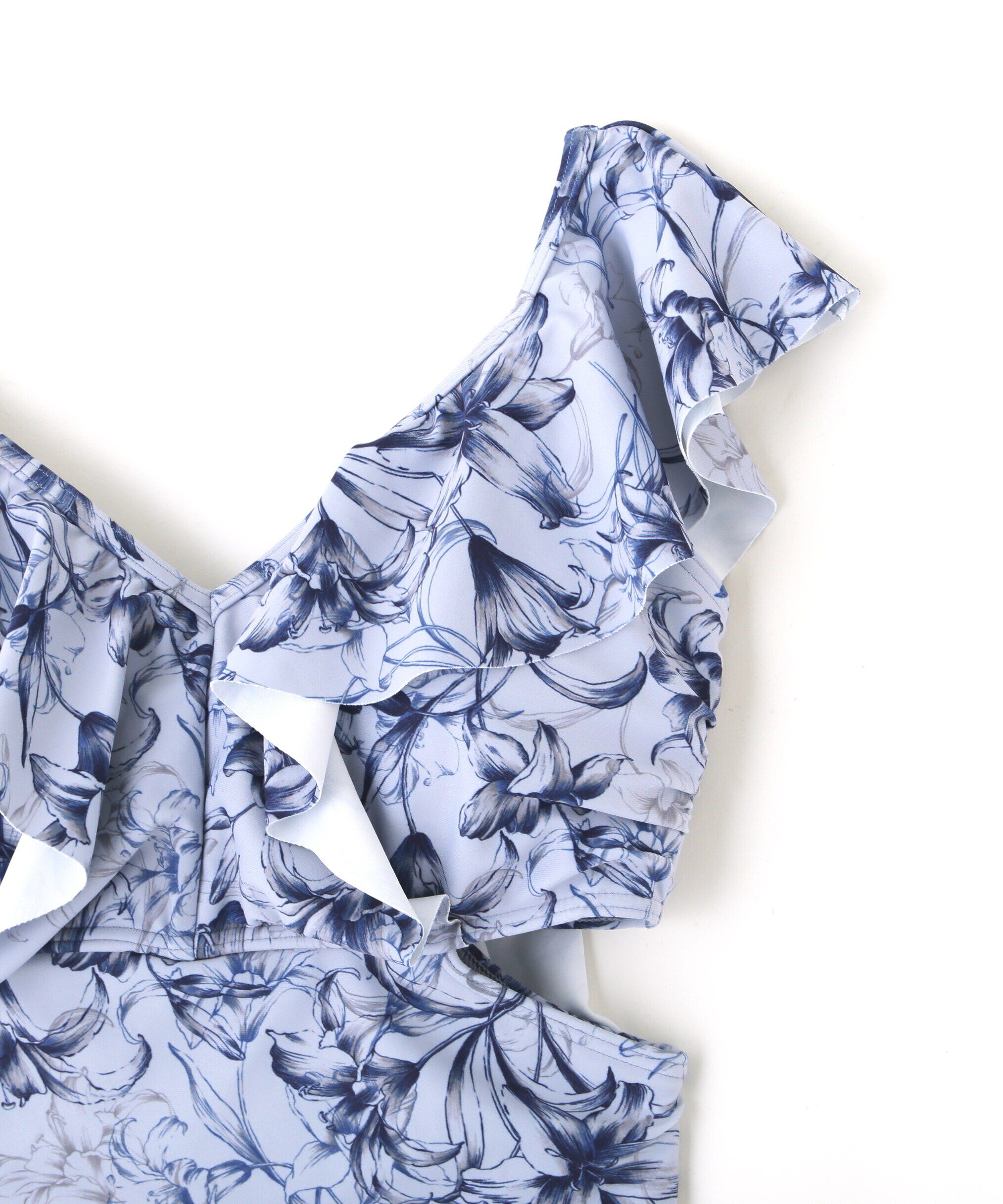  「バックレースアップフリルワンピース」|ビキニ|