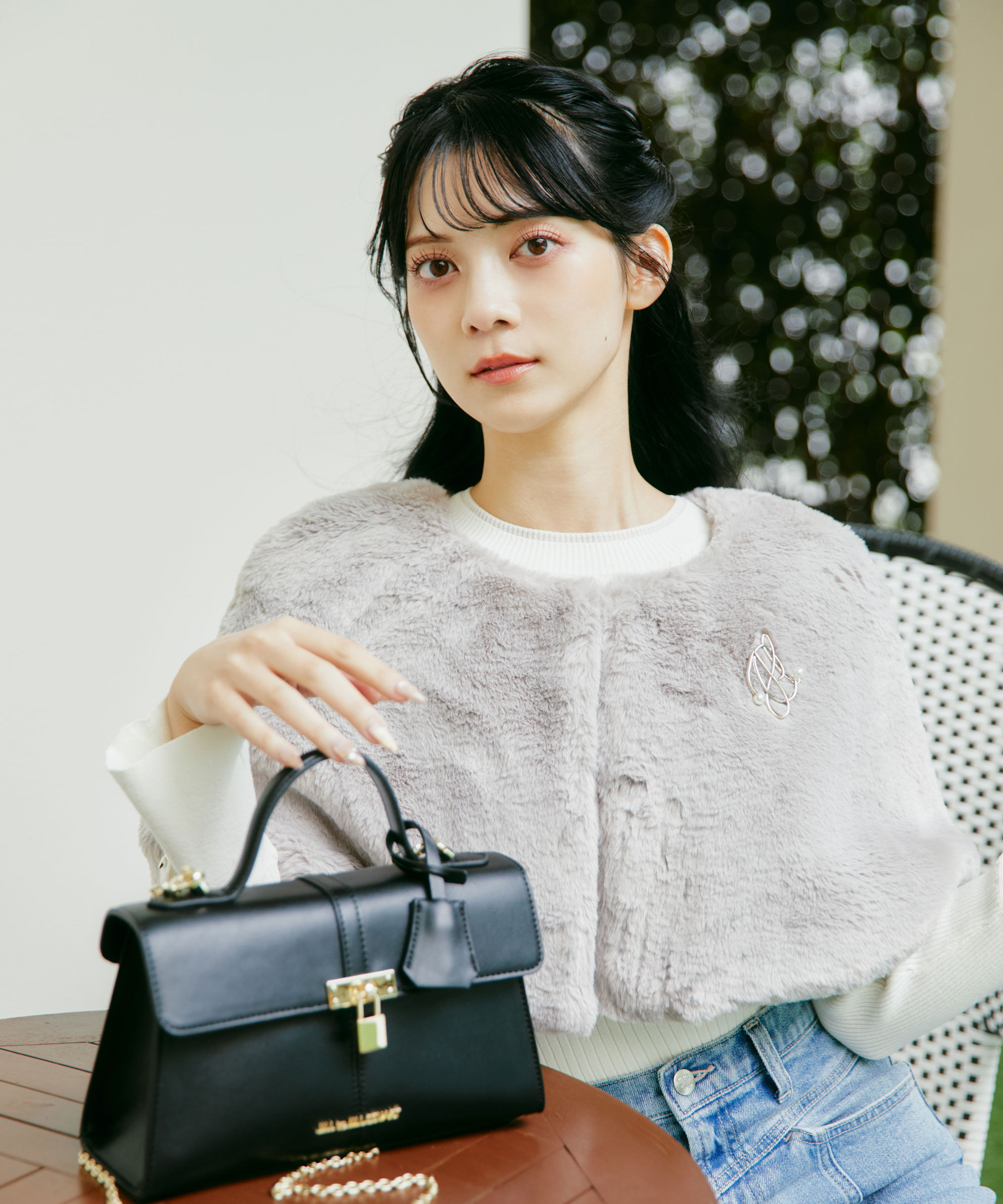  「＜ｍｉｋｕさんコラボ＞フェイクファーケープ」|その他|