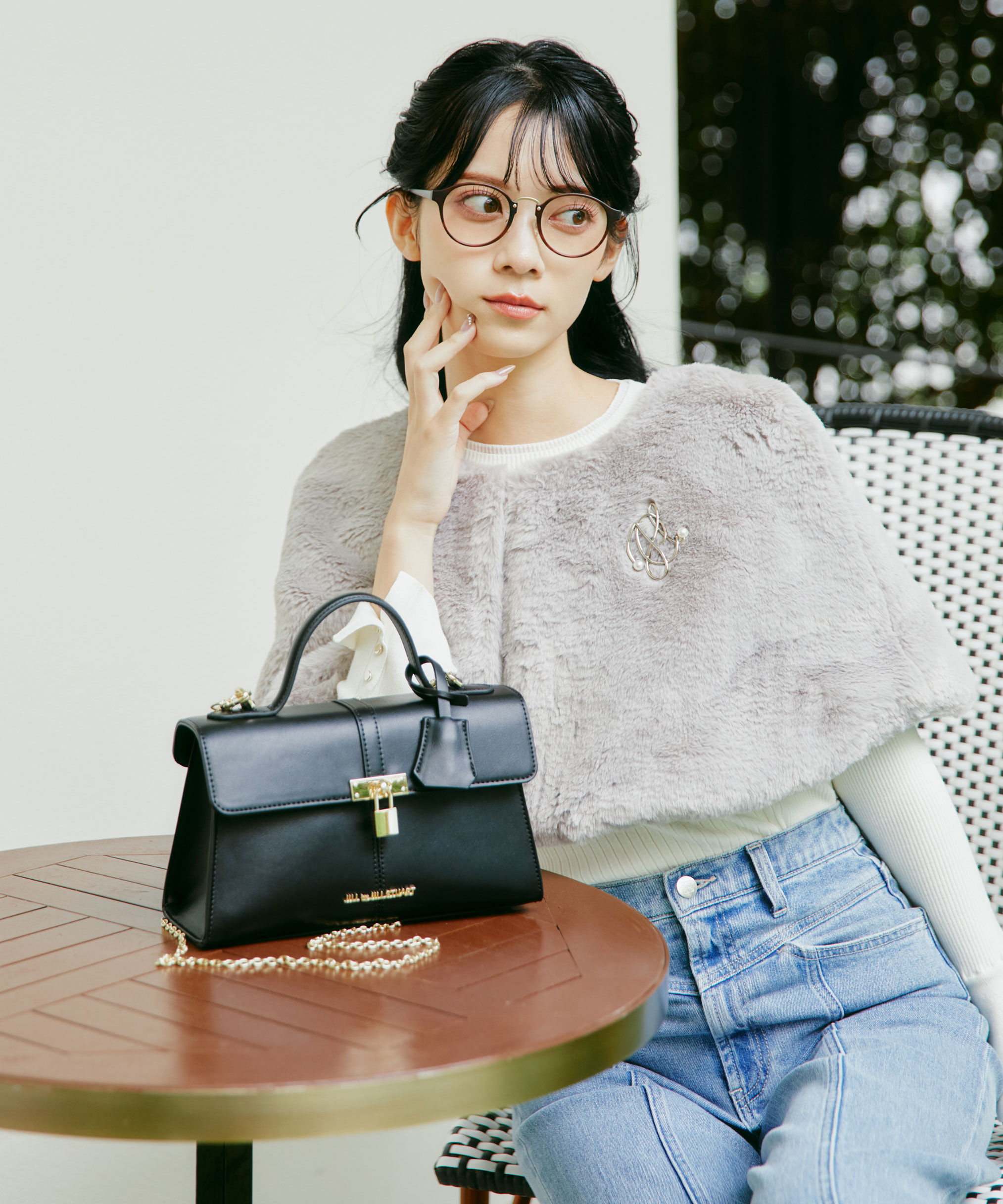  「＜ｍｉｋｕさんコラボ＞フェイクファーケープ」|その他|