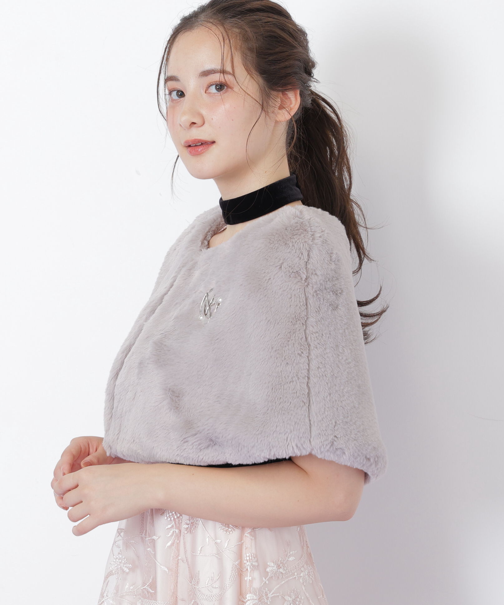  「＜ｍｉｋｕさんコラボ＞フェイクファーケープ」|その他|