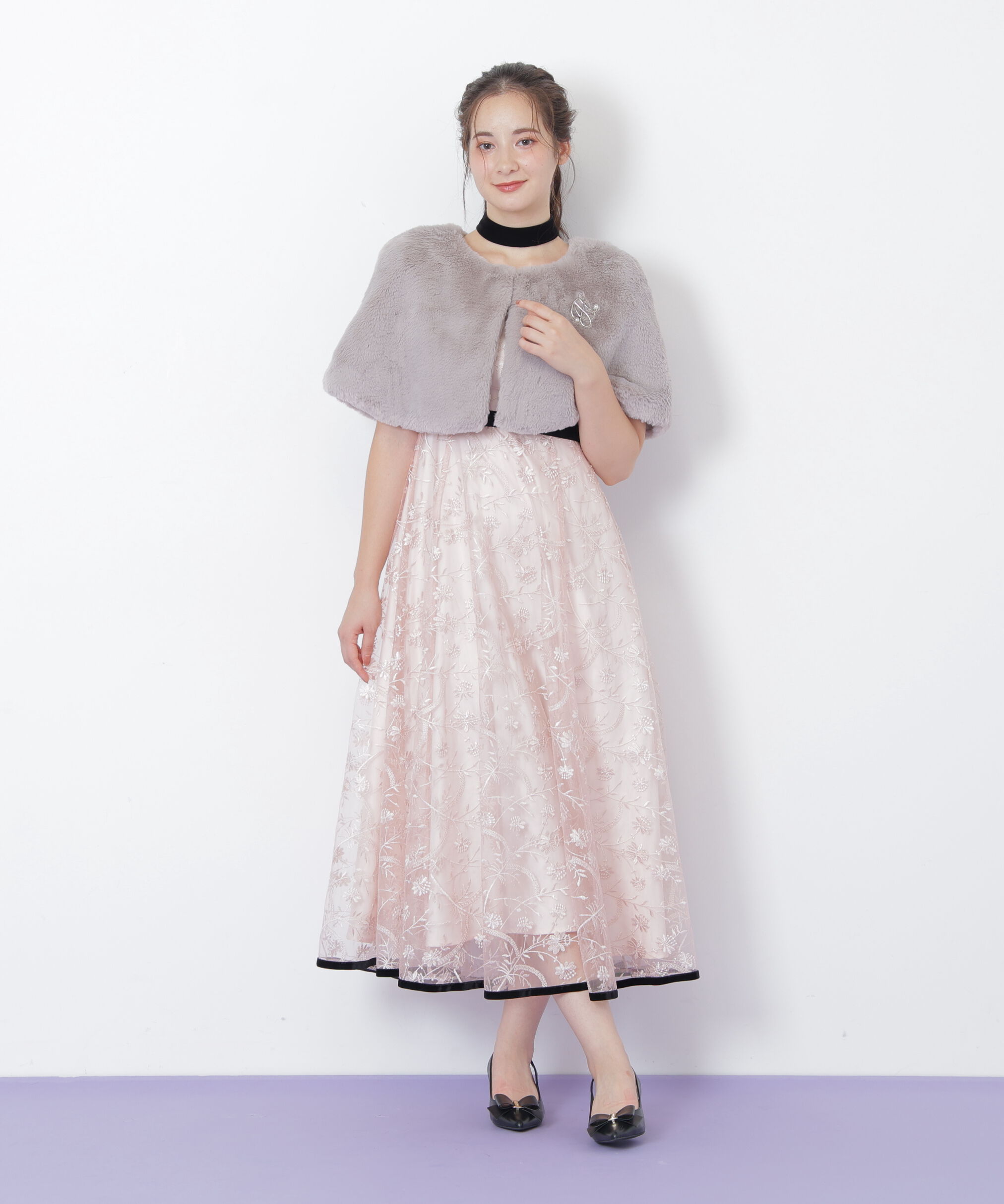  「＜ｍｉｋｕさんコラボ＞フェイクファーケープ」|その他|