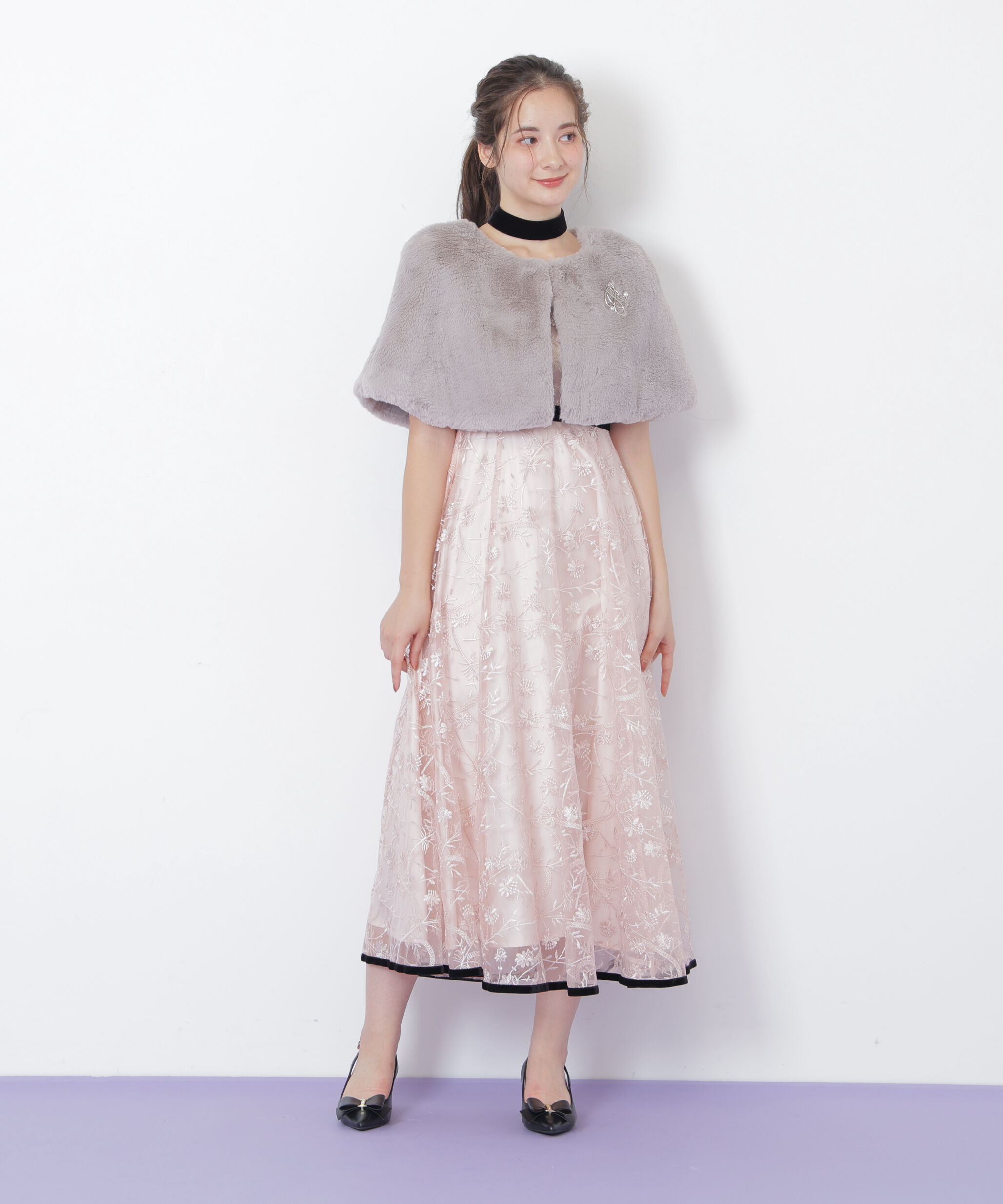  「＜ｍｉｋｕさんコラボ＞フェイクファーケープ」|その他|