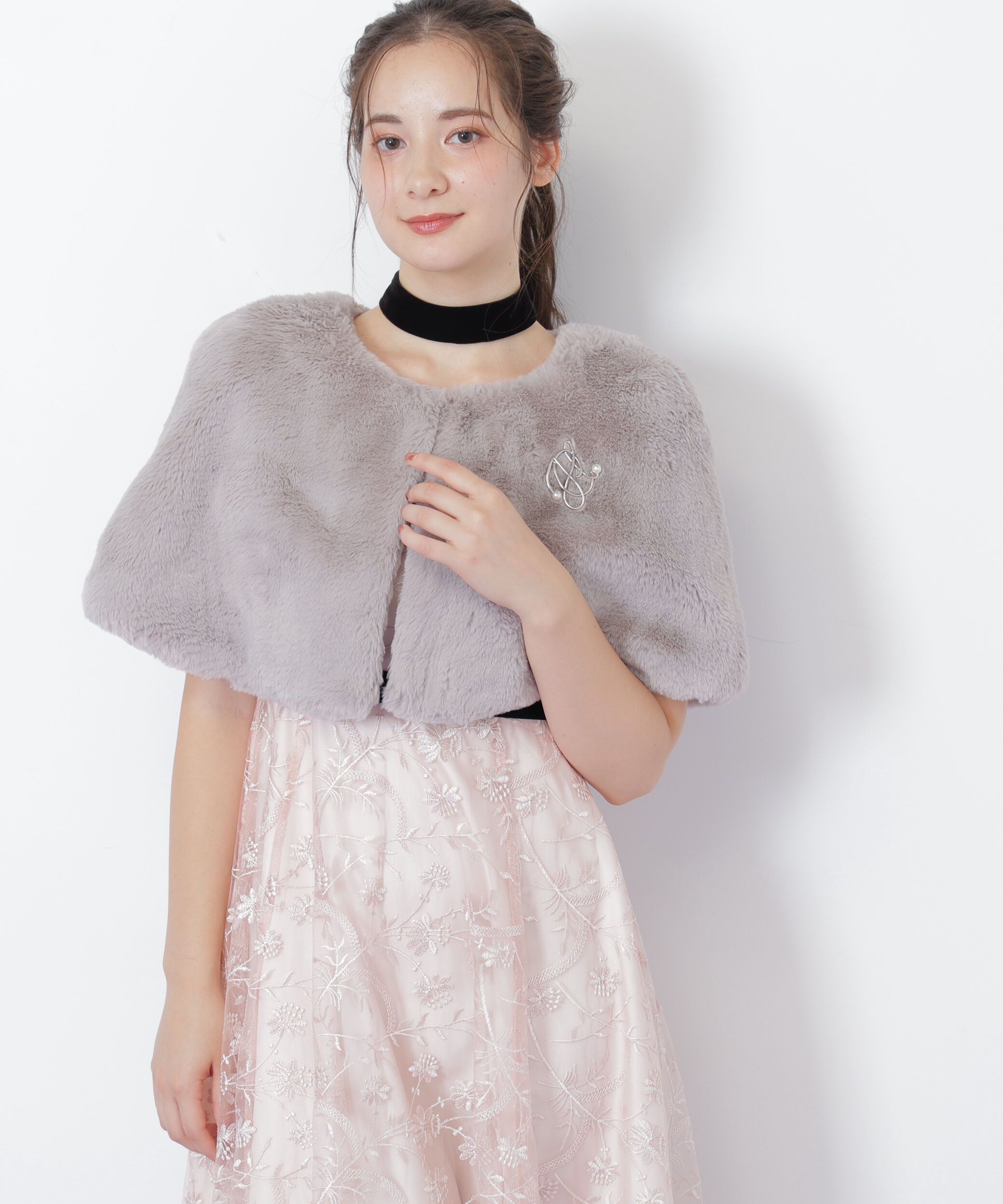  「＜ｍｉｋｕさんコラボ＞フェイクファーケープ」|その他|