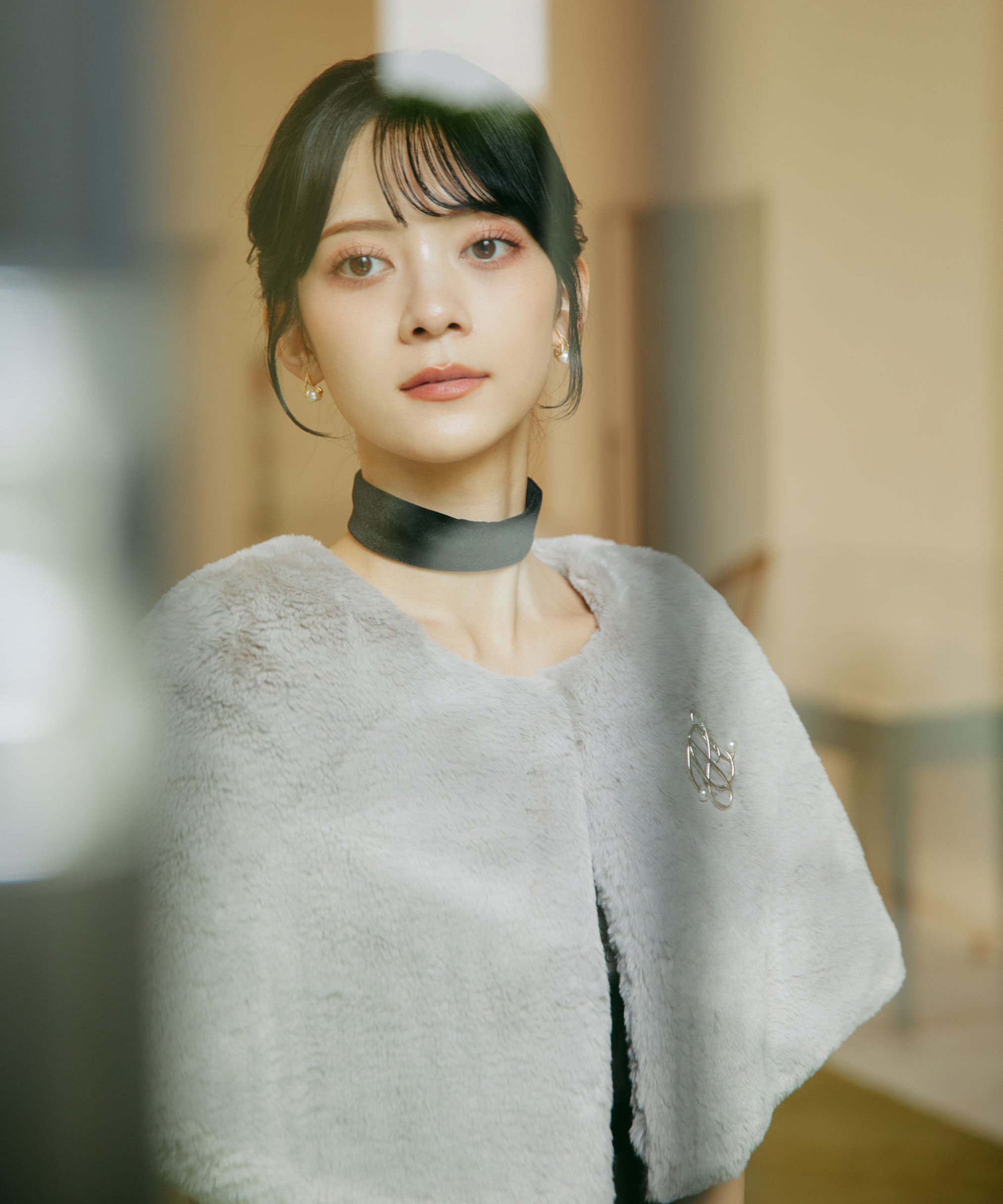  「＜ｍｉｋｕさんコラボ＞フェイクファーケープ」|その他|