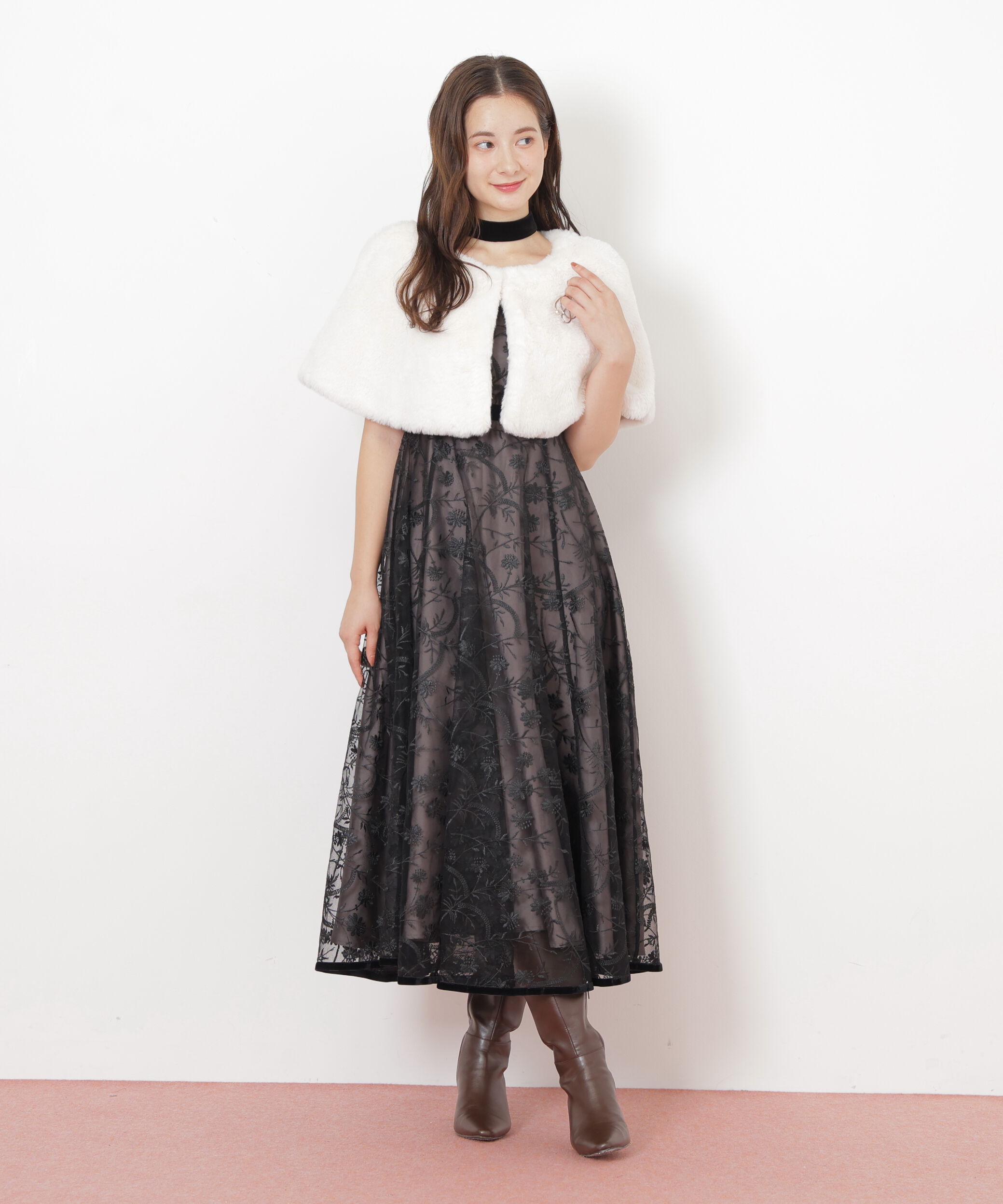  「＜ｍｉｋｕさんコラボ＞フェイクファーケープ」|その他|