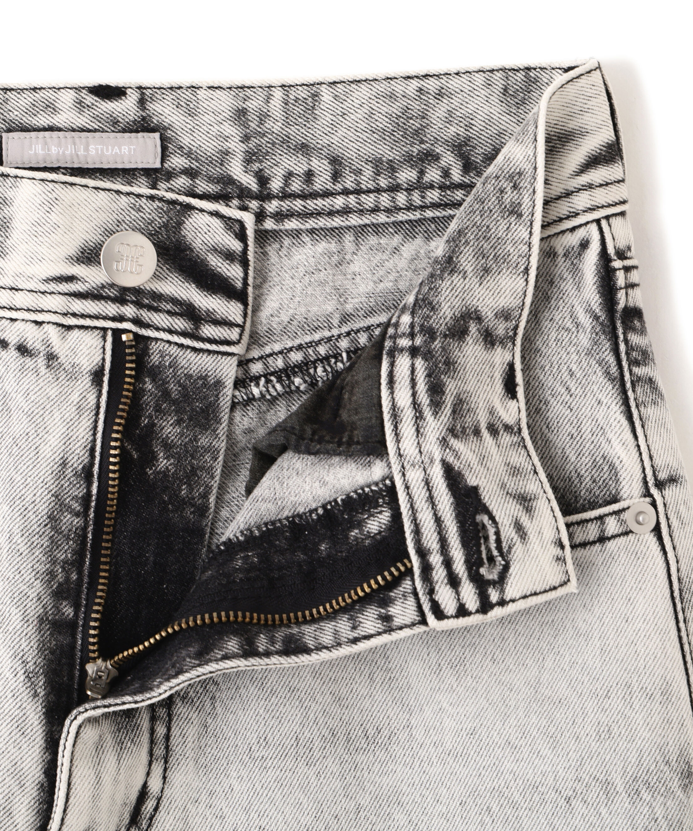  「リボン加工カーブパネルデニムパンツ」|その他|