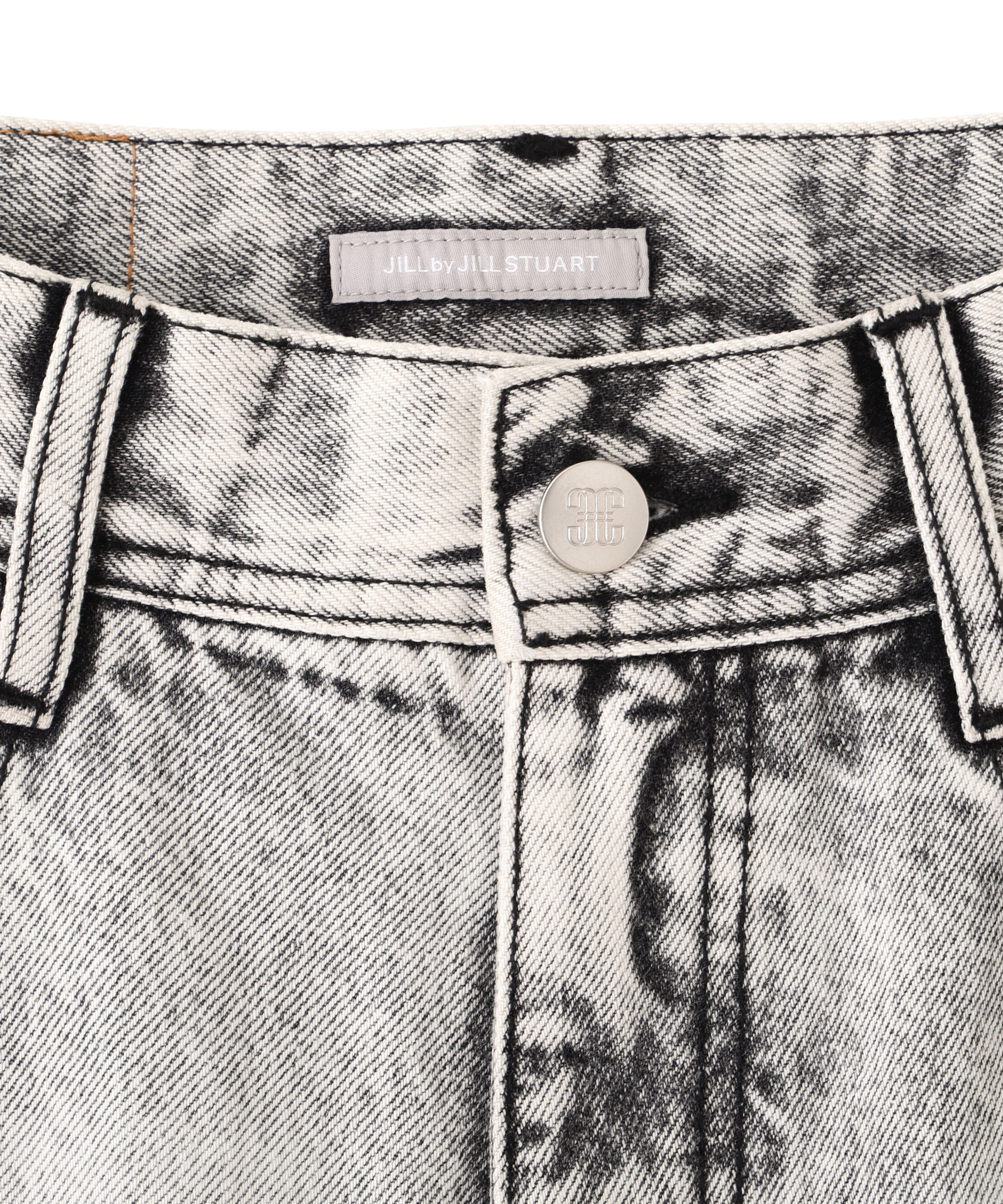  「リボン加工カーブパネルデニムパンツ」|その他|