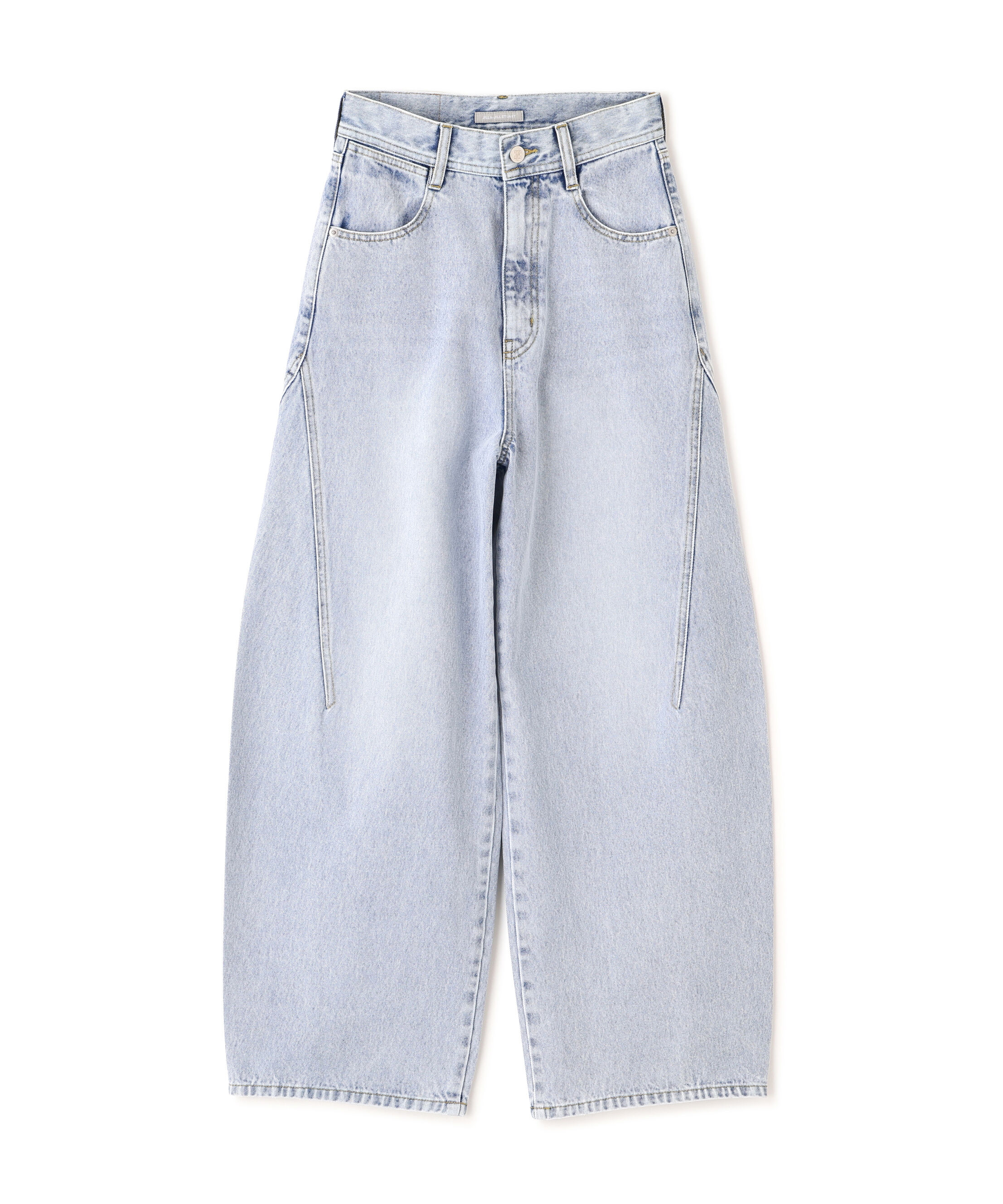  「リボン加工カーブパネルデニムパンツ」|その他|