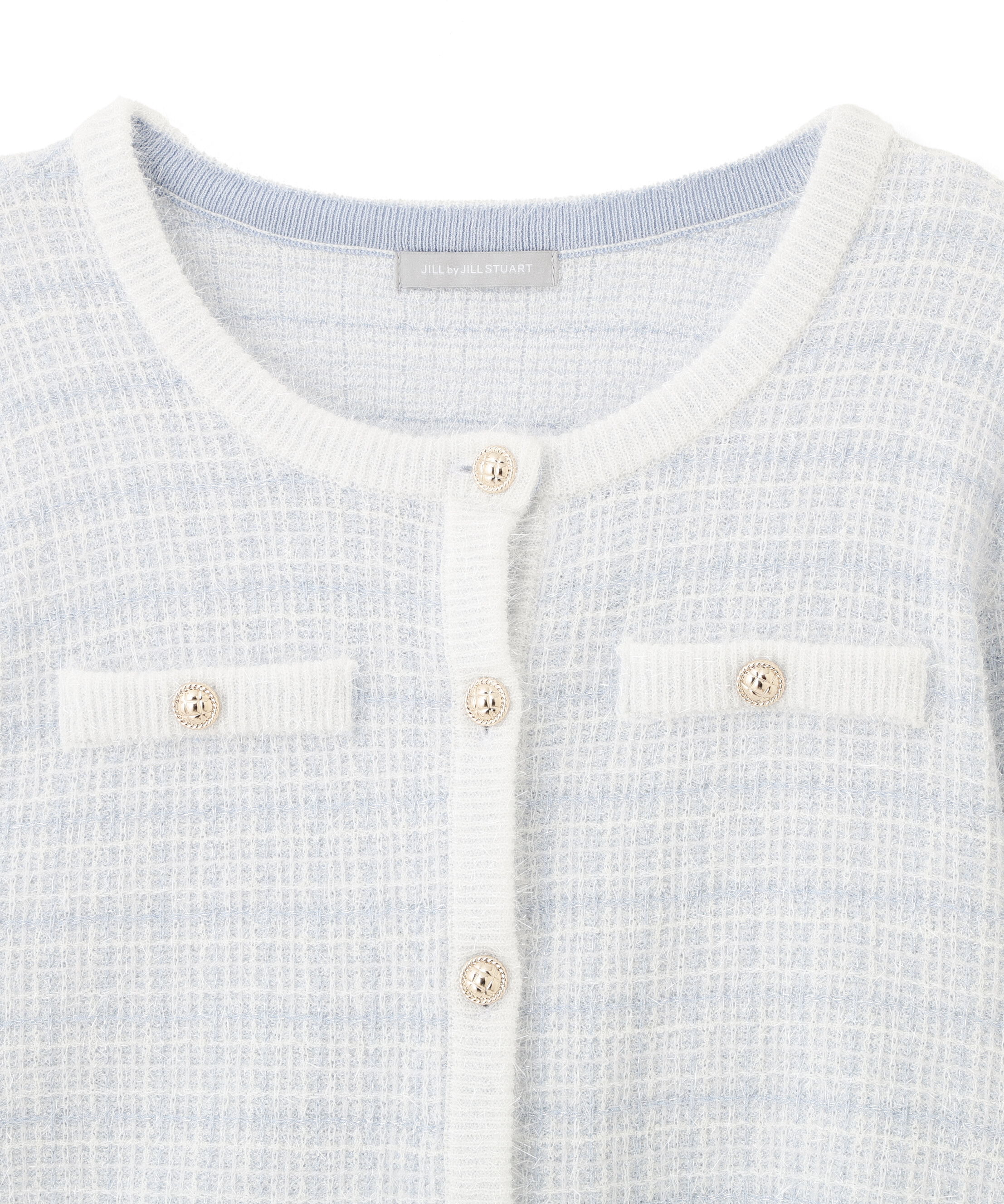  「ラメツィードニットジャケット」|ニット・セーター|