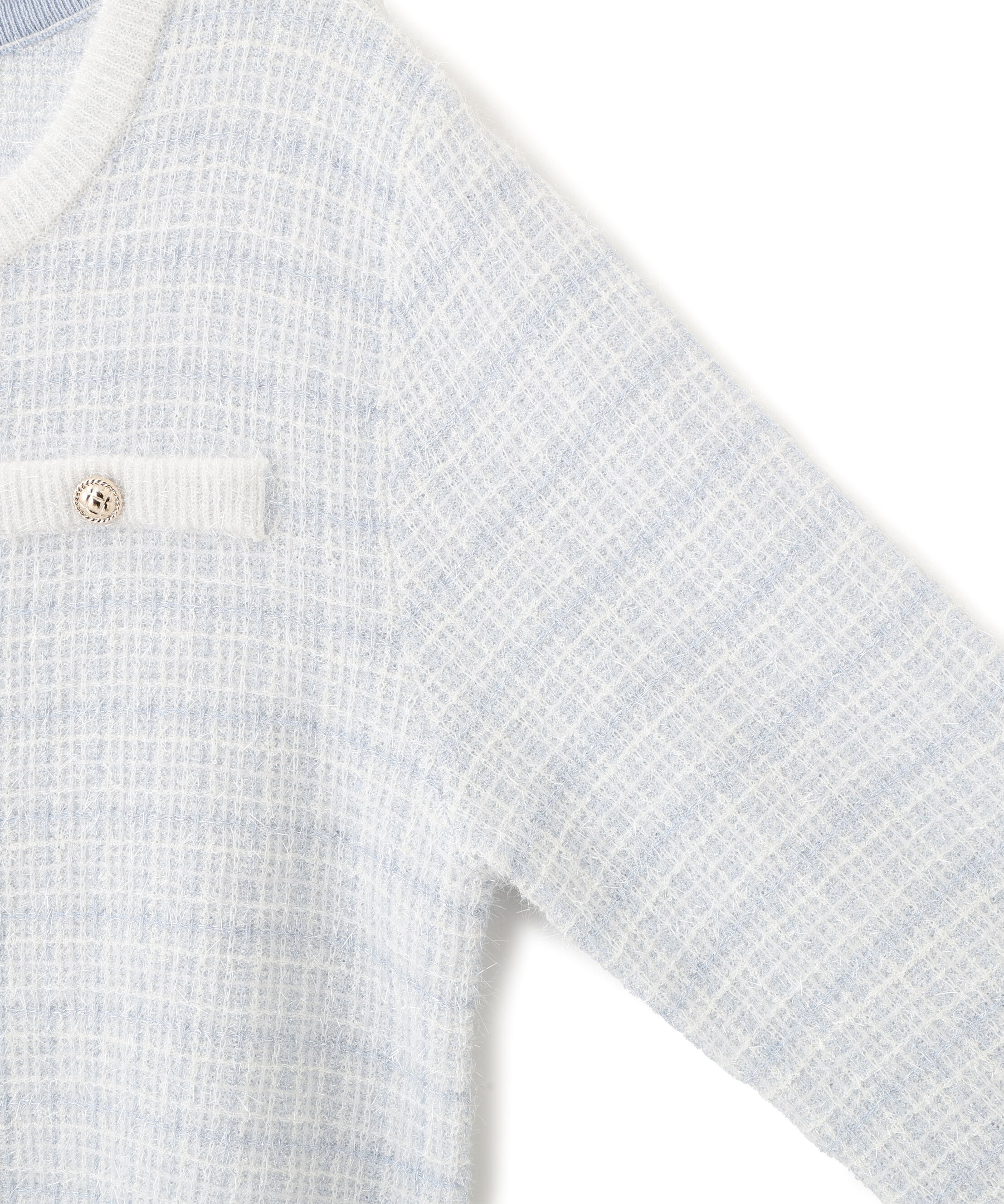  「ラメツィードニットジャケット」|ニット・セーター|