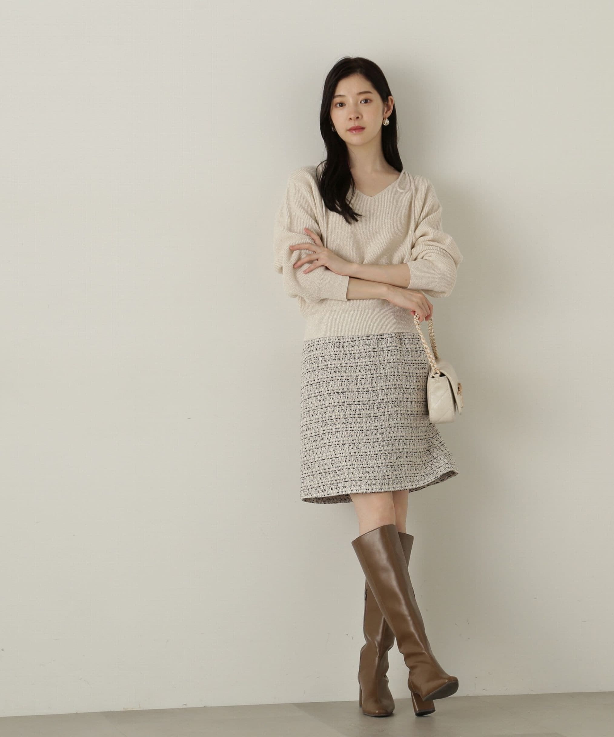 PROPORTION BODY DRESSING「ミックスツイードミニスカート WEB限定」|スカート|