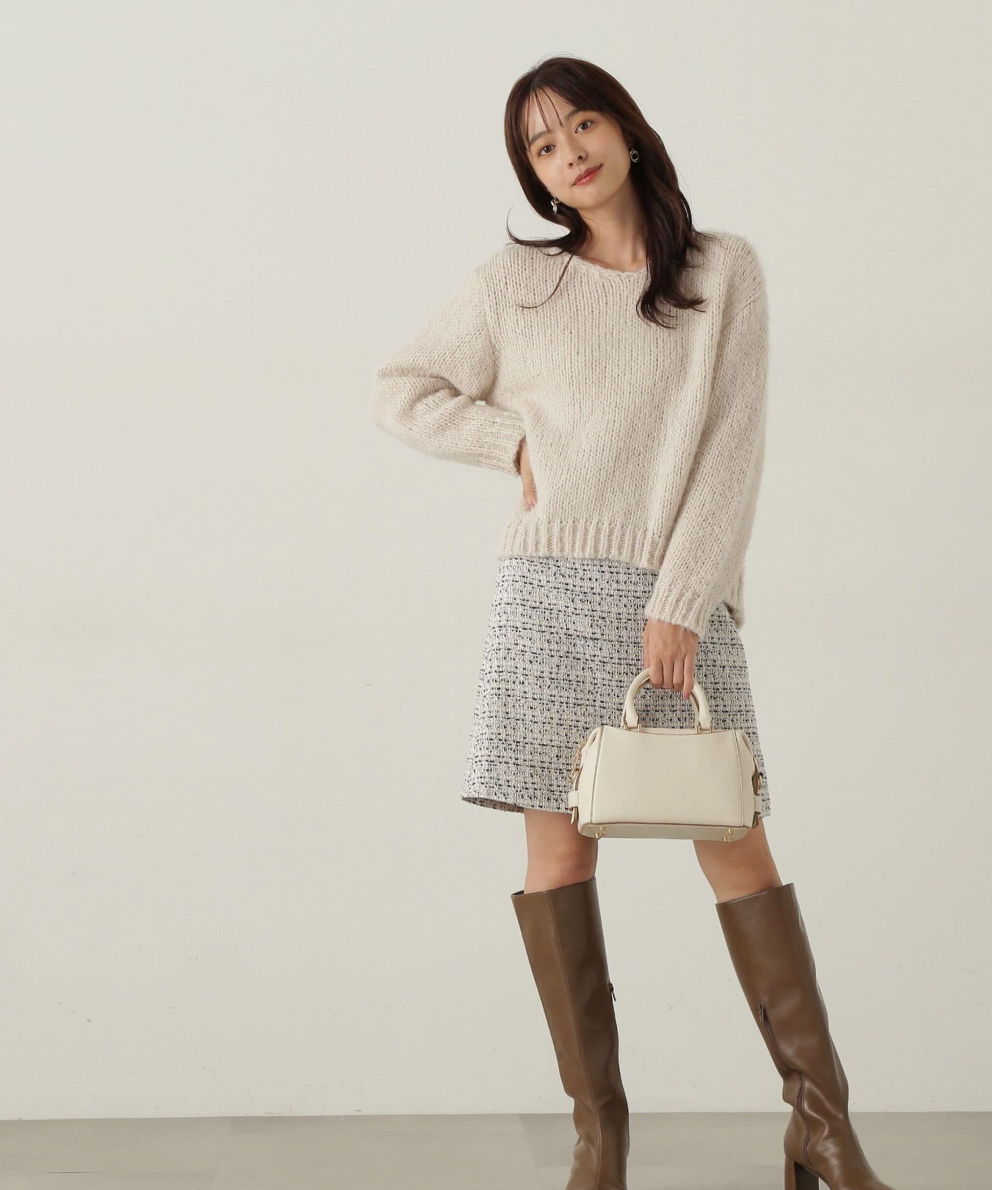 PROPORTION BODY DRESSING「ミックスツイードミニスカート WEB限定」|スカート|