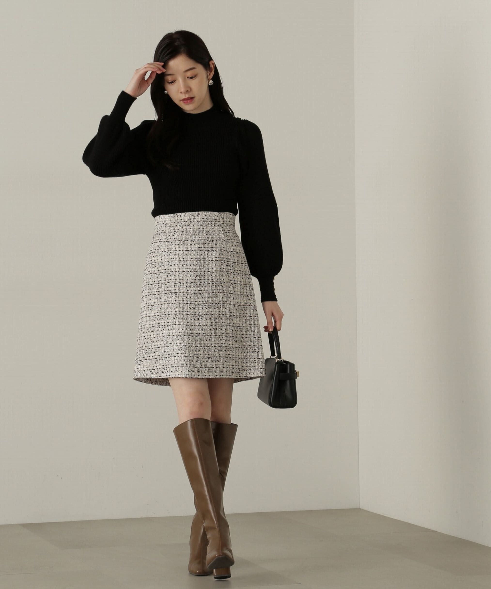 PROPORTION BODY DRESSING「ミックスツイードミニスカート WEB限定」|スカート|