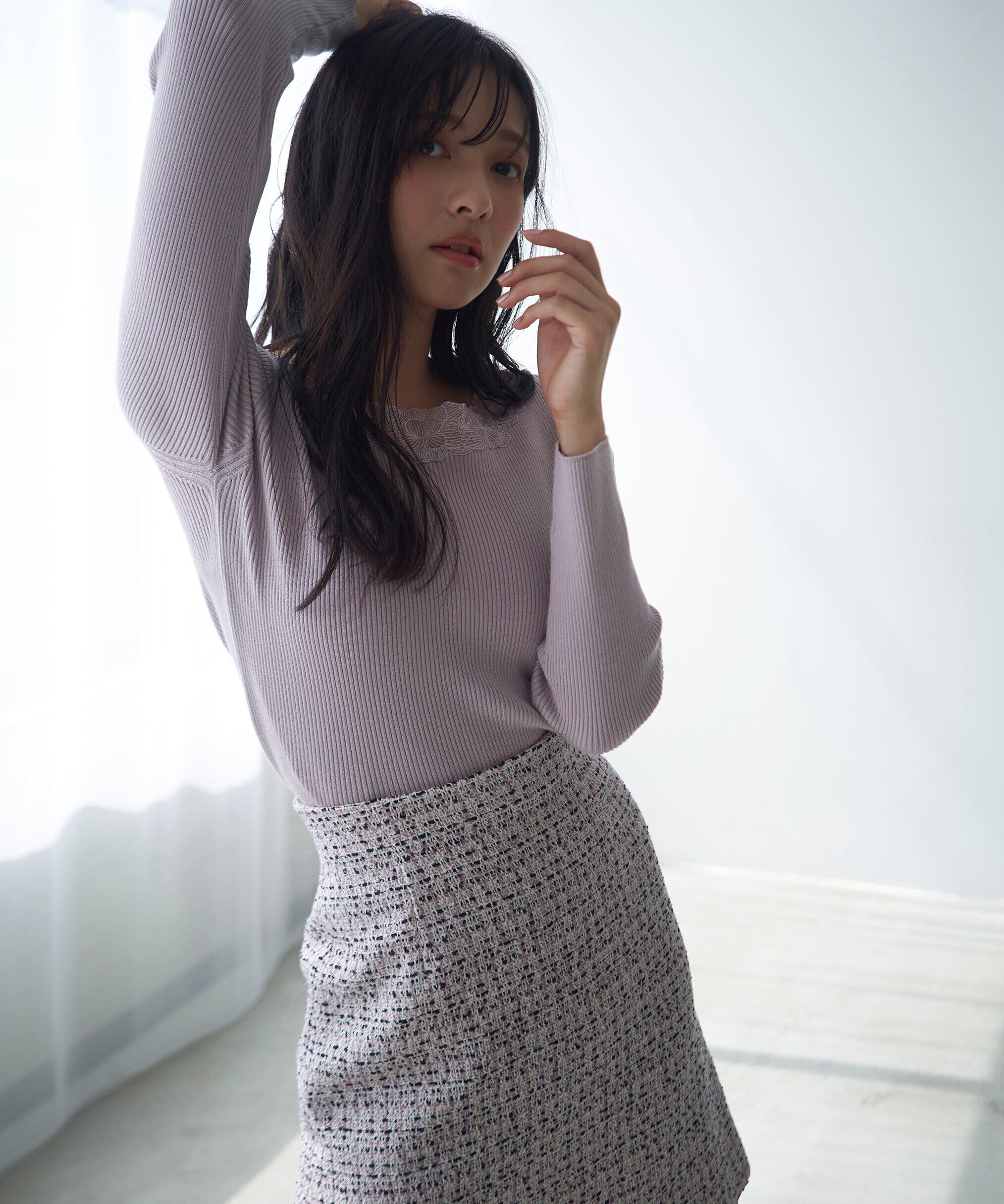 PROPORTION BODY DRESSING「ミックスツイードミニスカート WEB限定」|スカート|