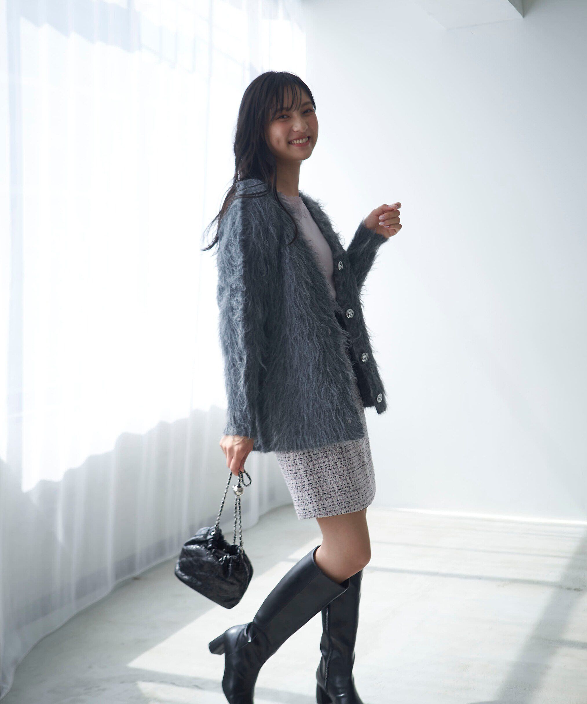 PROPORTION BODY DRESSING「ミックスツイードミニスカート WEB限定」|スカート|