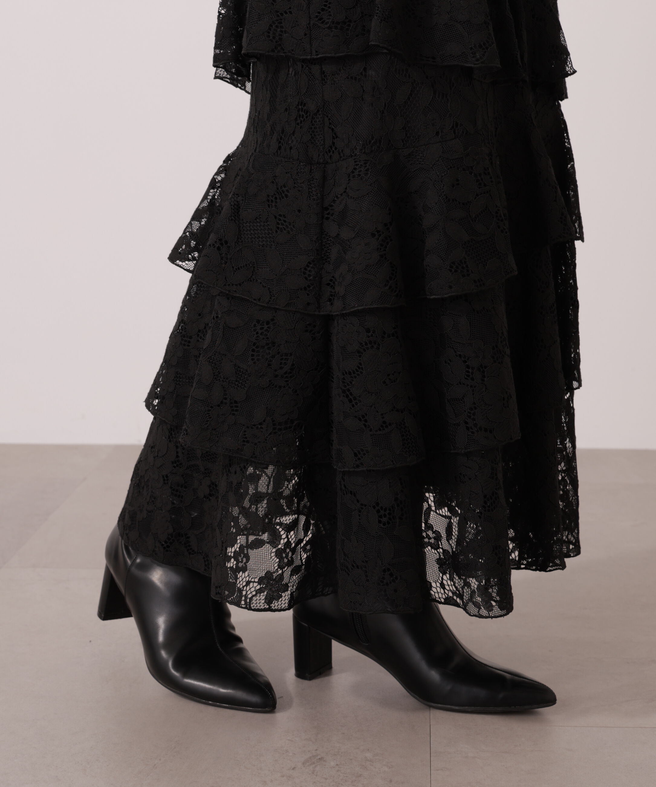 PROPORTION BODY DRESSING「ランダムティアードレーススカート」|スカート|