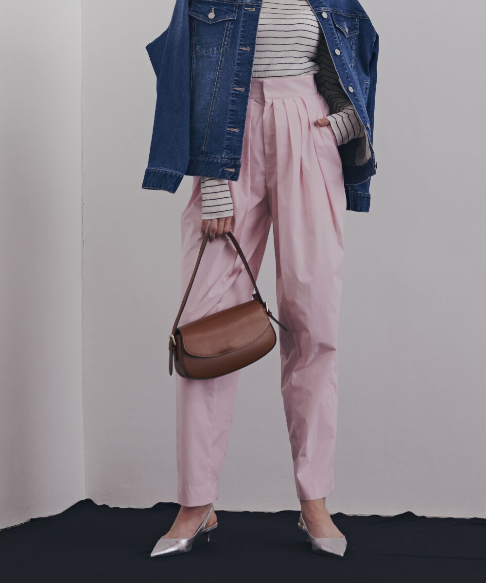  「タックボリュームパンツ」|その他|ピンク