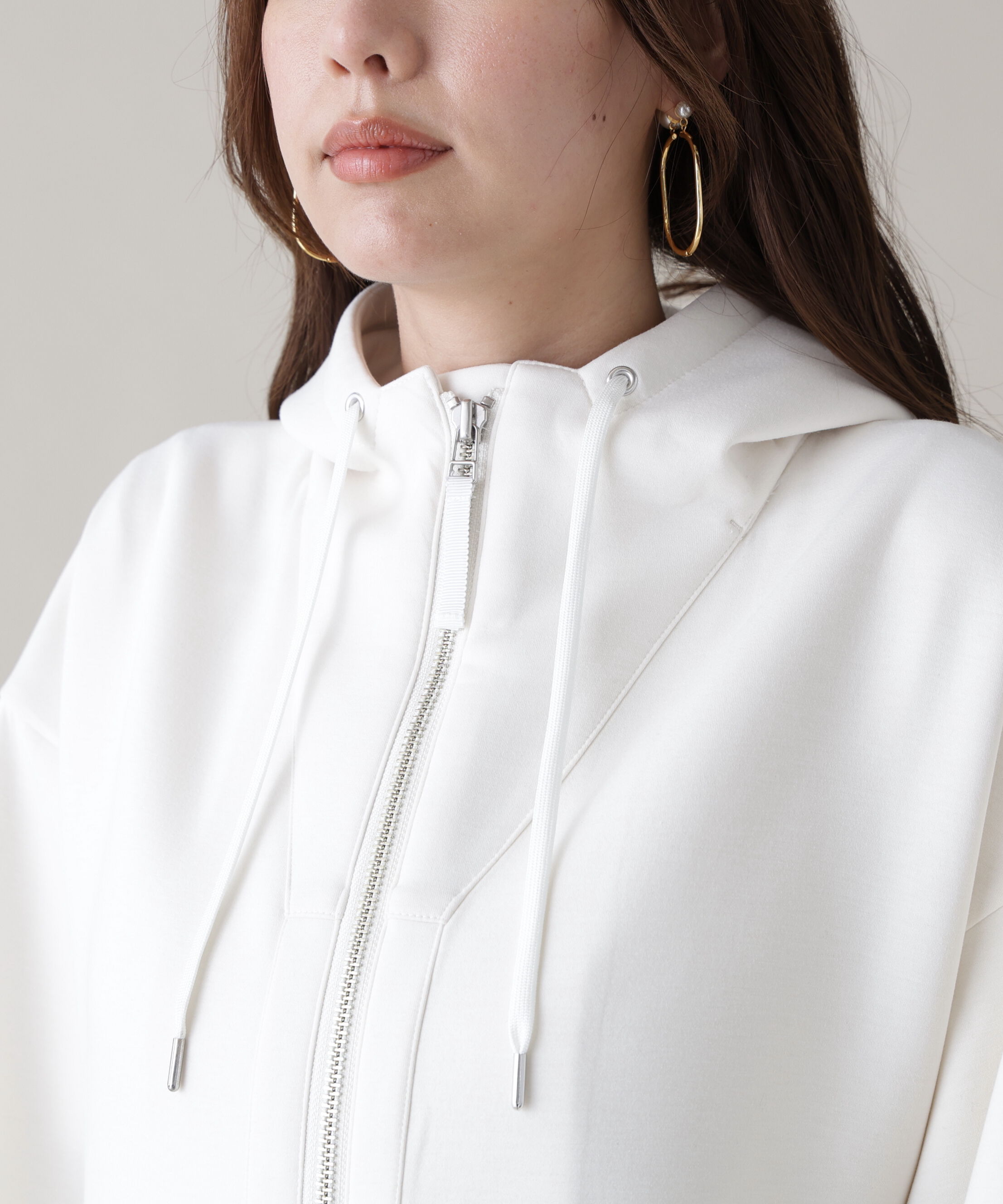  「ウエストフレアダンボールフーディー」|ブルゾン・スタジャン|