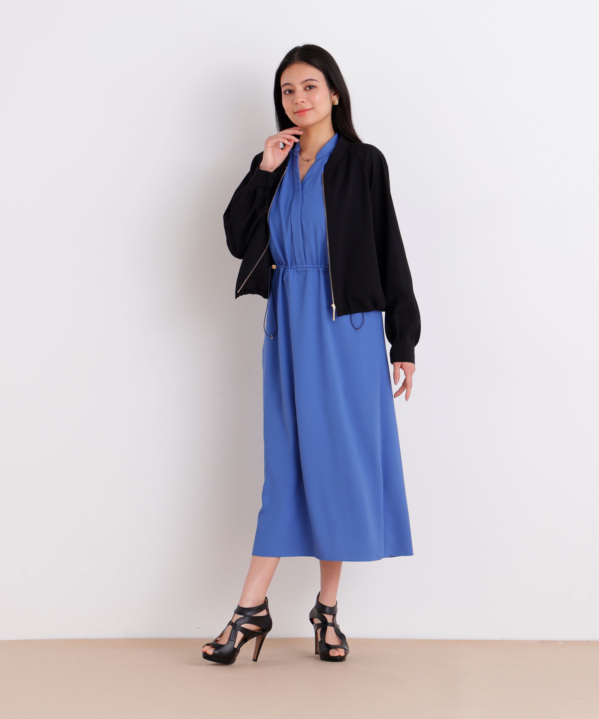  「シアーカラミショートブルゾン」|ブルゾン・スタジャン|