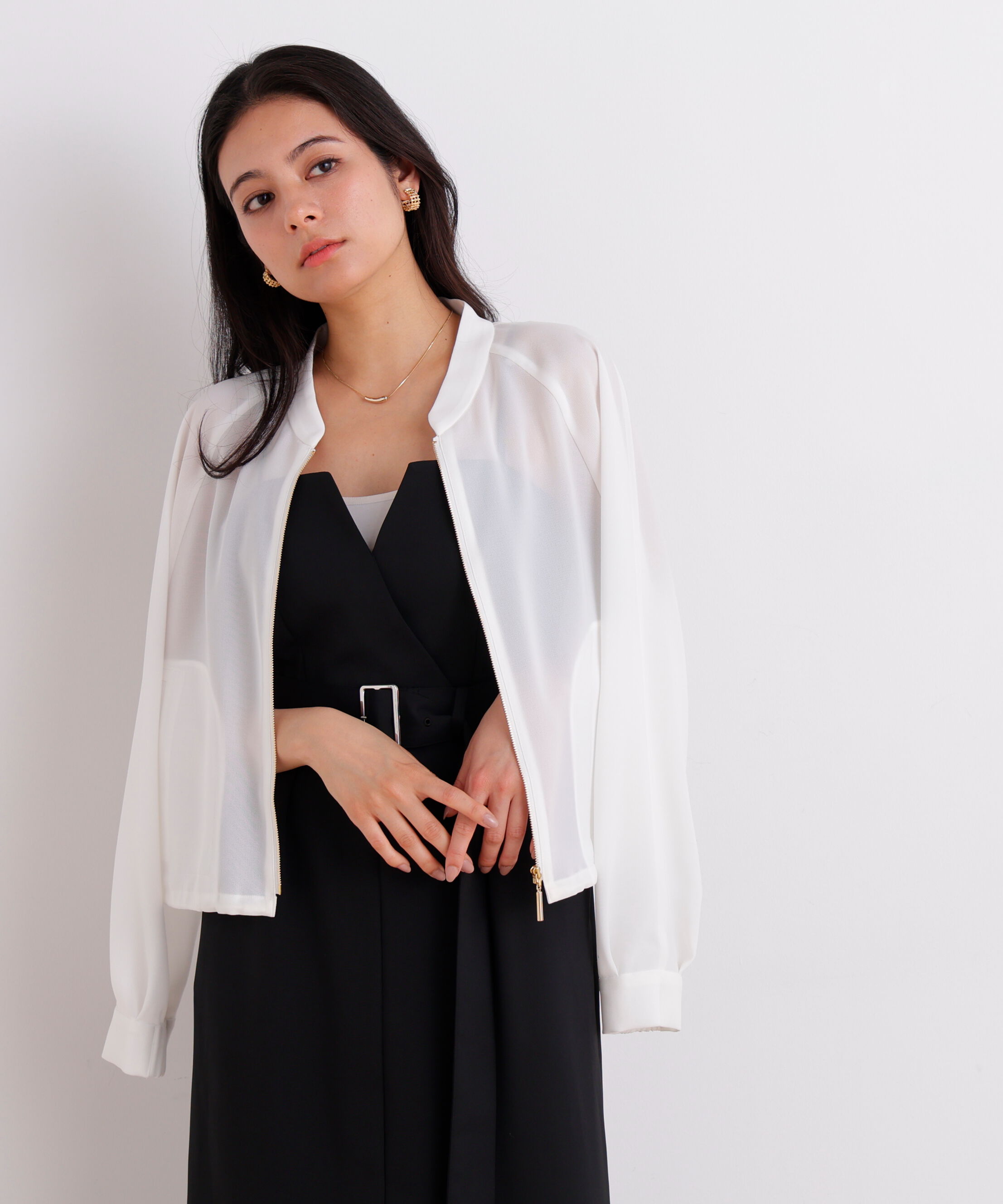  「シアーカラミショートブルゾン」|ブルゾン・スタジャン|