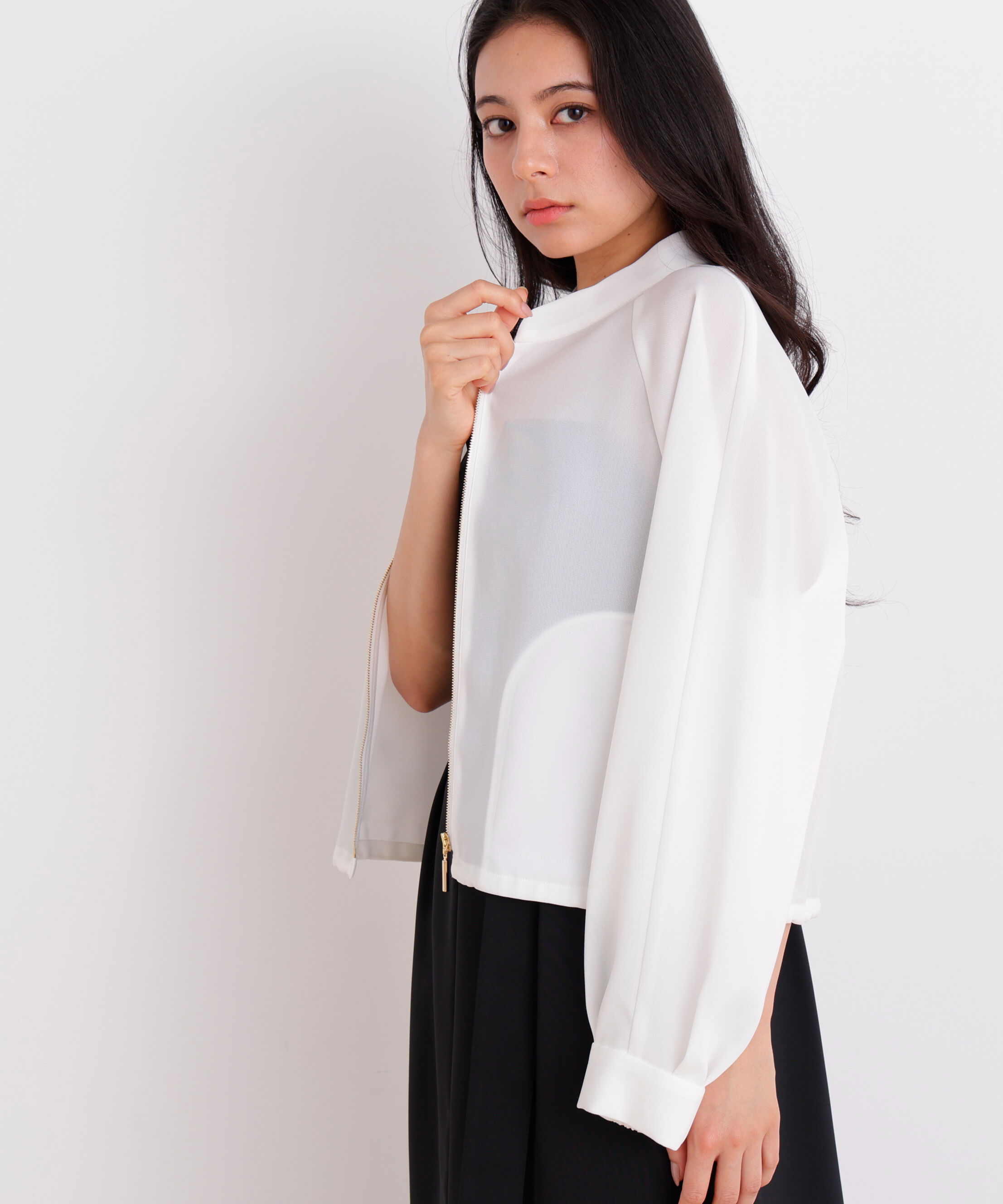  「シアーカラミショートブルゾン」|ブルゾン・スタジャン|