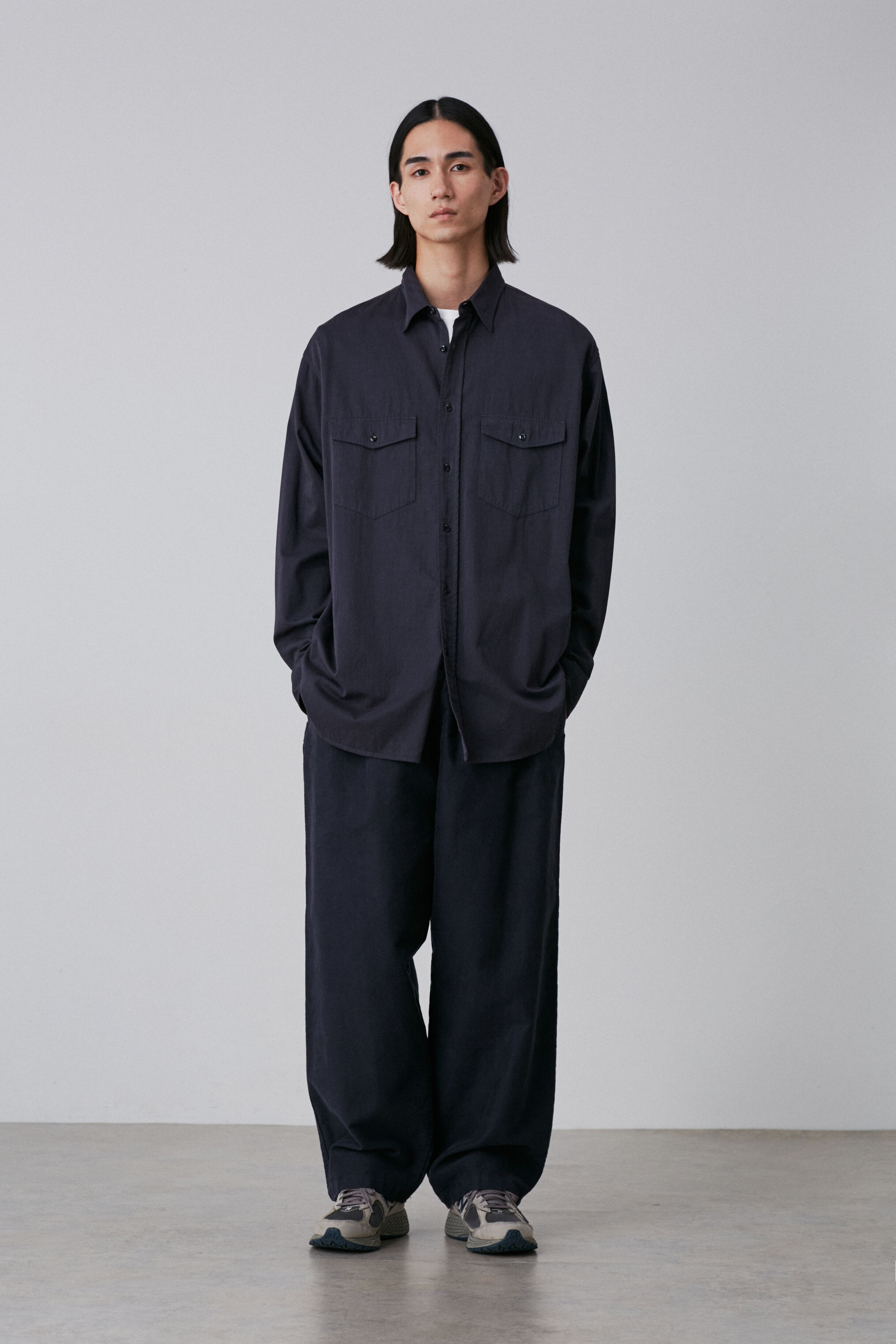 YLEVE 「Ｙ / ORGANIC COTTON HIGH DENSITY SATIN SHIRT」|シャツ・ブラウス|