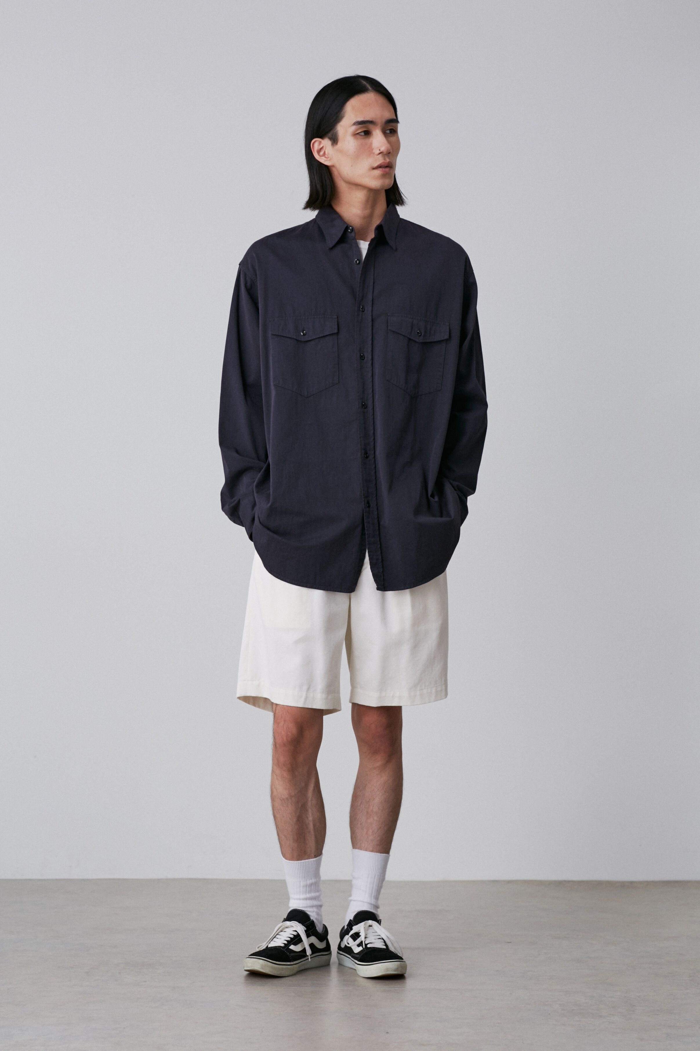 YLEVE 「Ｙ / ORGANIC COTTON HIGH DENSITY SATIN SHIRT」|シャツ・ブラウス|