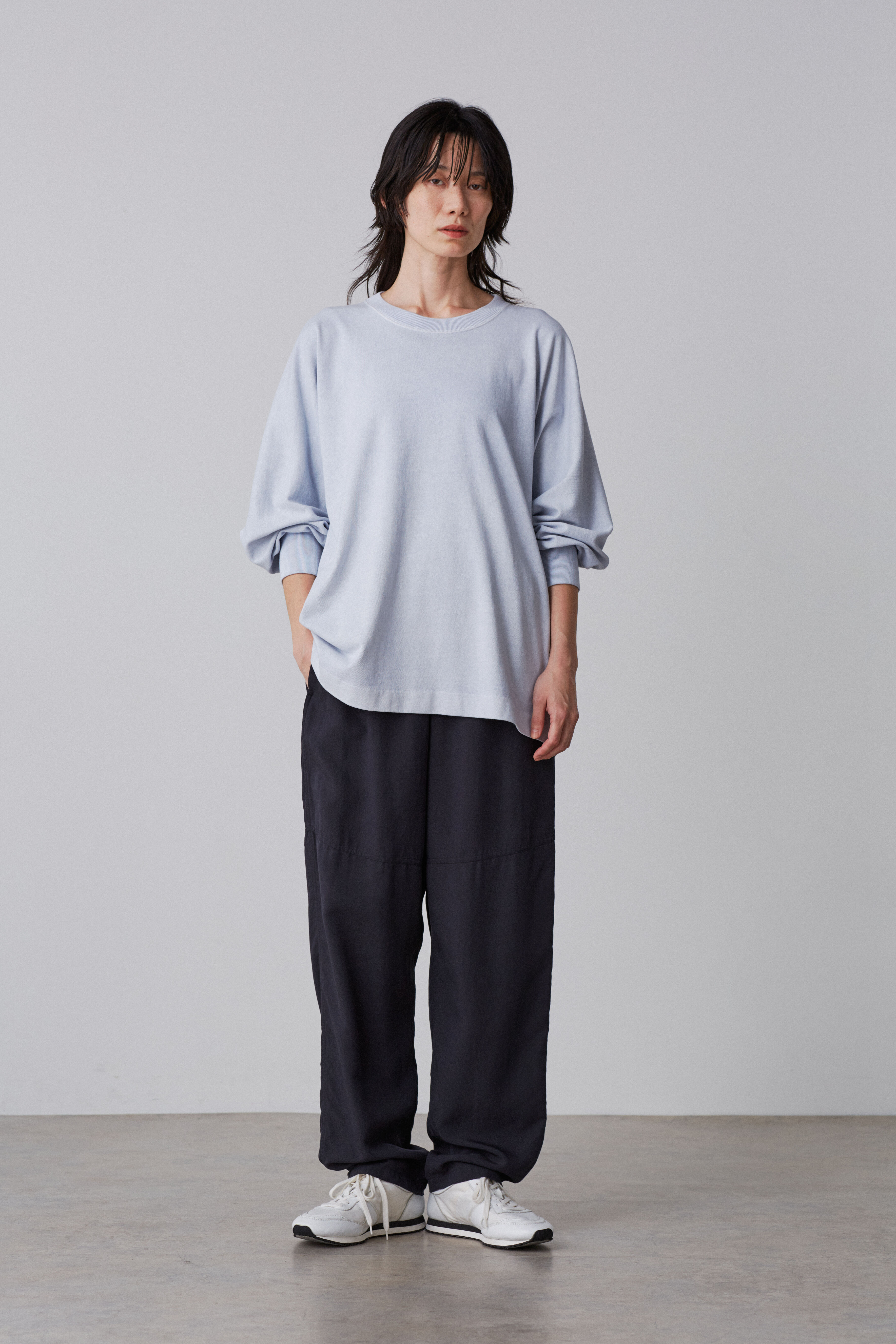 YLEVE 「YLEVE / OPEN END COTTON PIGMENT DYE PULL OVER」|Tシャツ・カットソー|