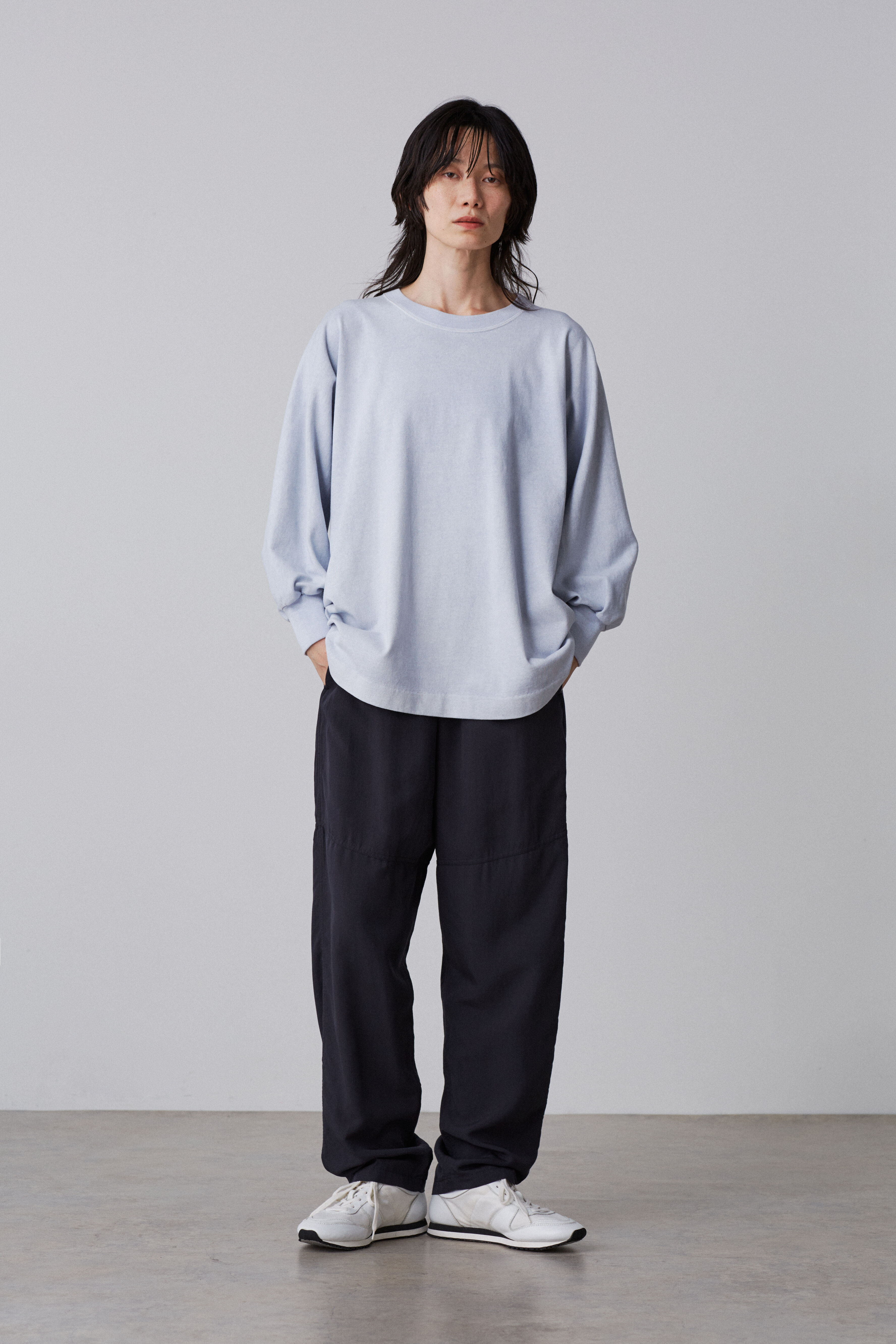 YLEVE 「YLEVE / OPEN END COTTON PIGMENT DYE PULL OVER」|Tシャツ・カットソー|