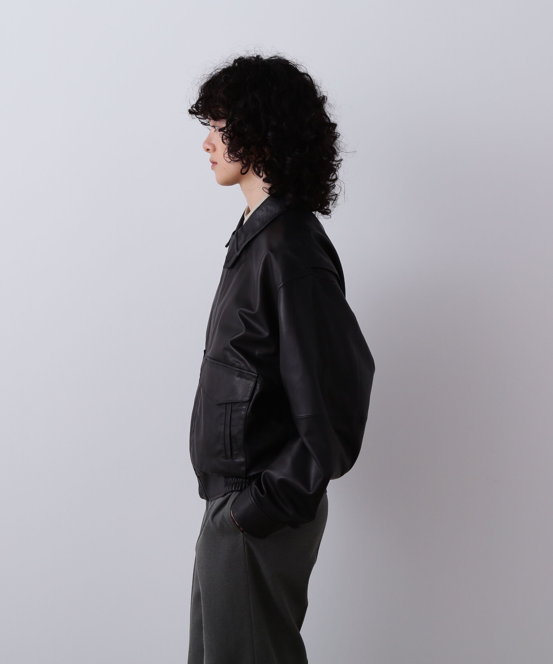 YLEVE 「YLEVE / SHEEP LEATHER ZIP BLOUSON」|ブルゾン・スタジャン|