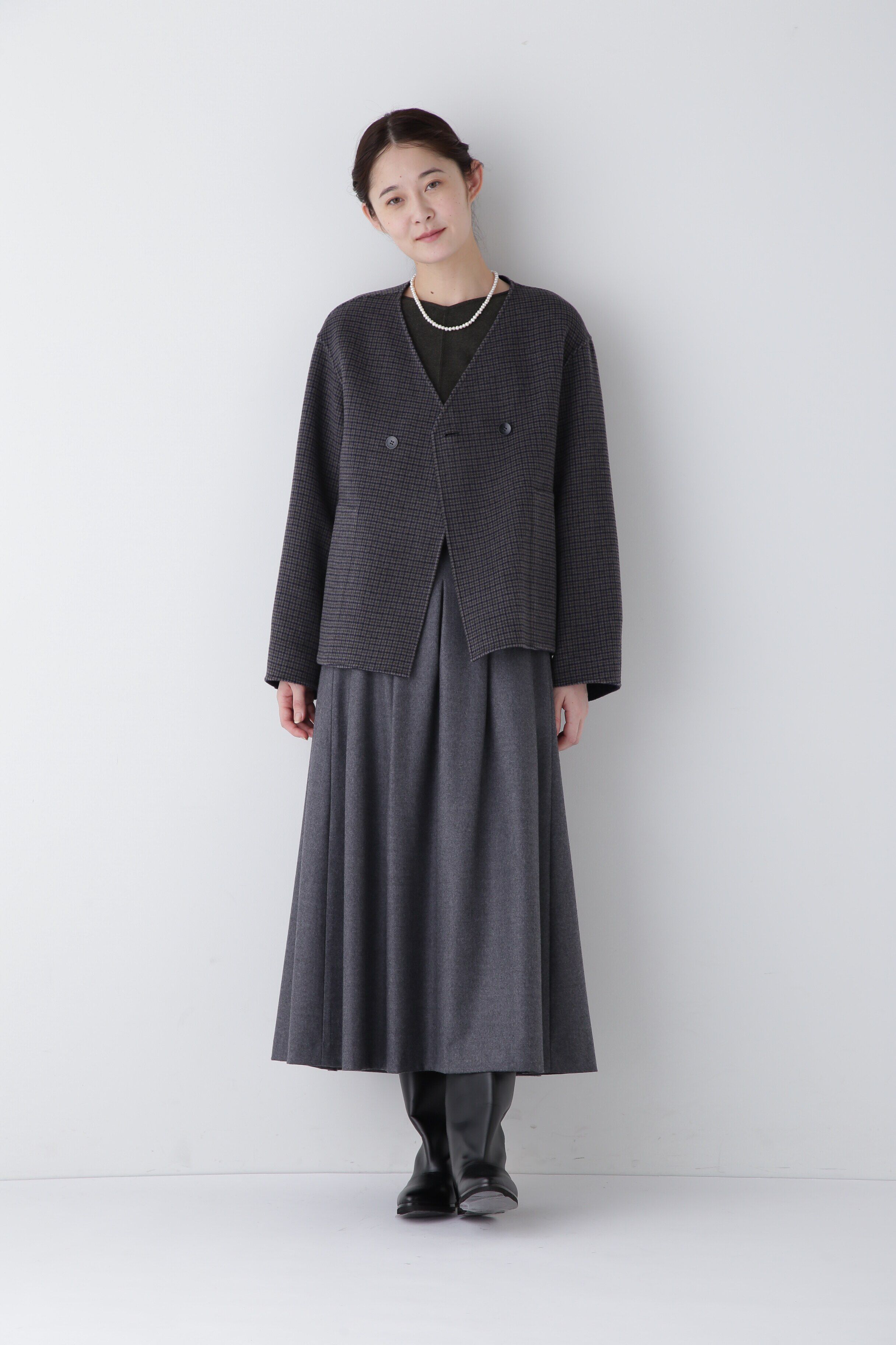  「◆リバーショートジャケットブルゾン」|ブルゾン・スタジャン|