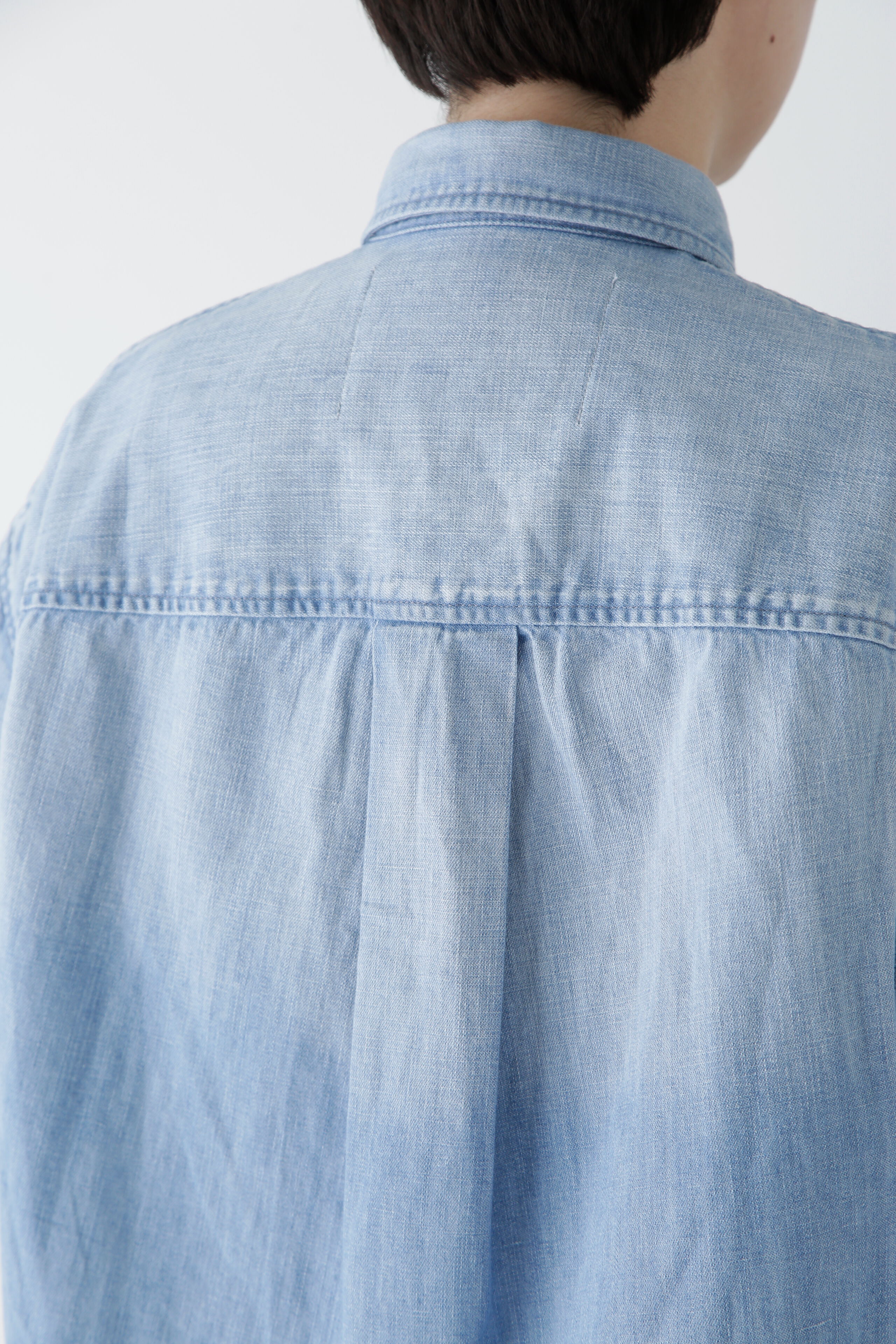  「◆クロップド半袖デニムブラ」|シャツ・ブラウス|