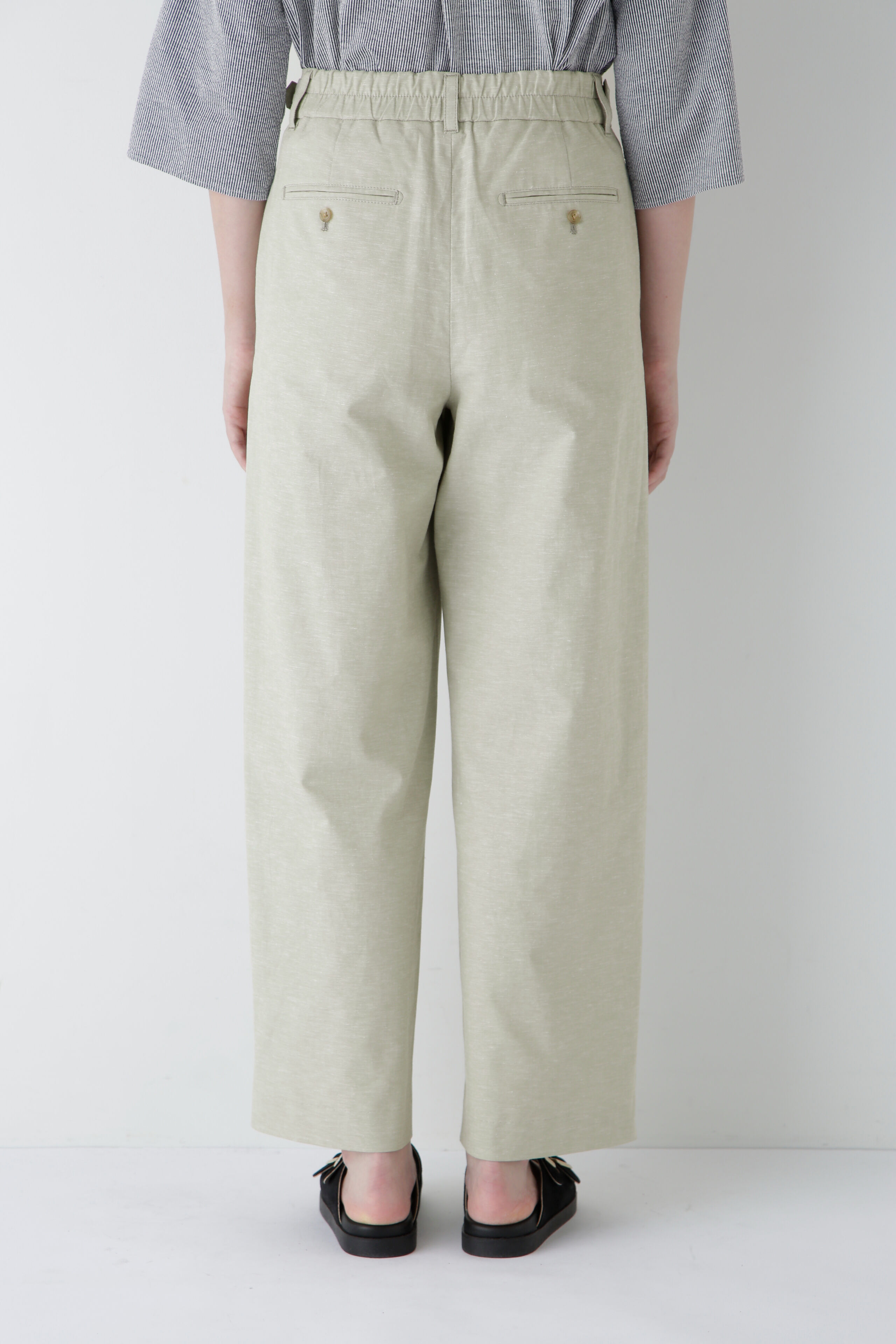  「◆綿麻シャンブレーセミワイドパンツ」|その他|