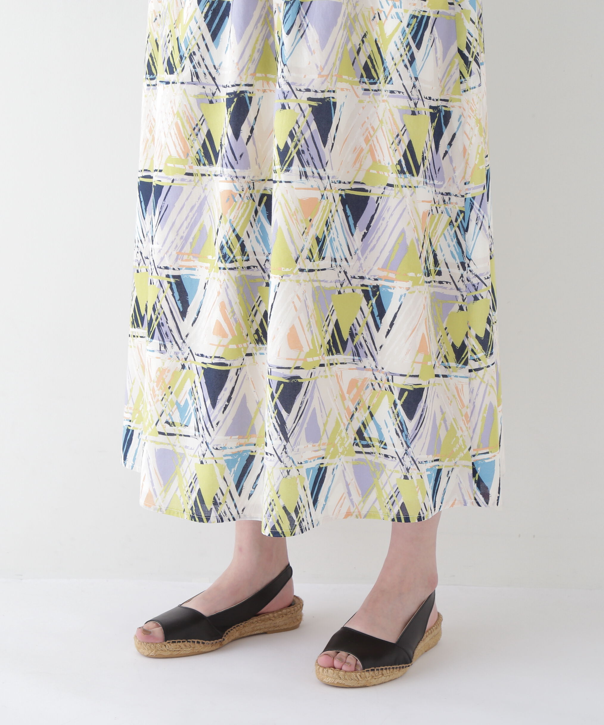  「◆プリントギャザーフレアースカート」|スカート|