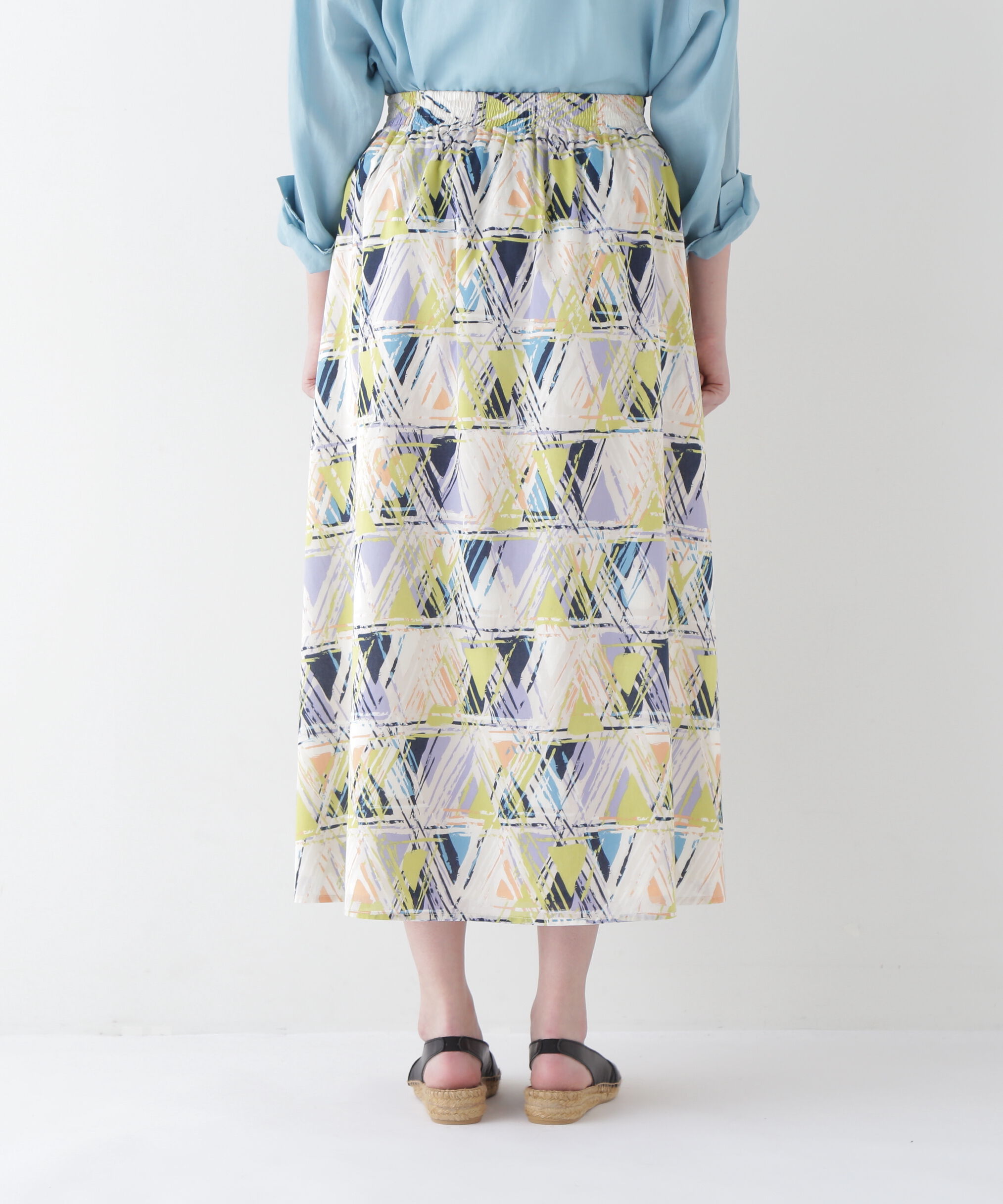  「◆プリントギャザーフレアースカート」|スカート|