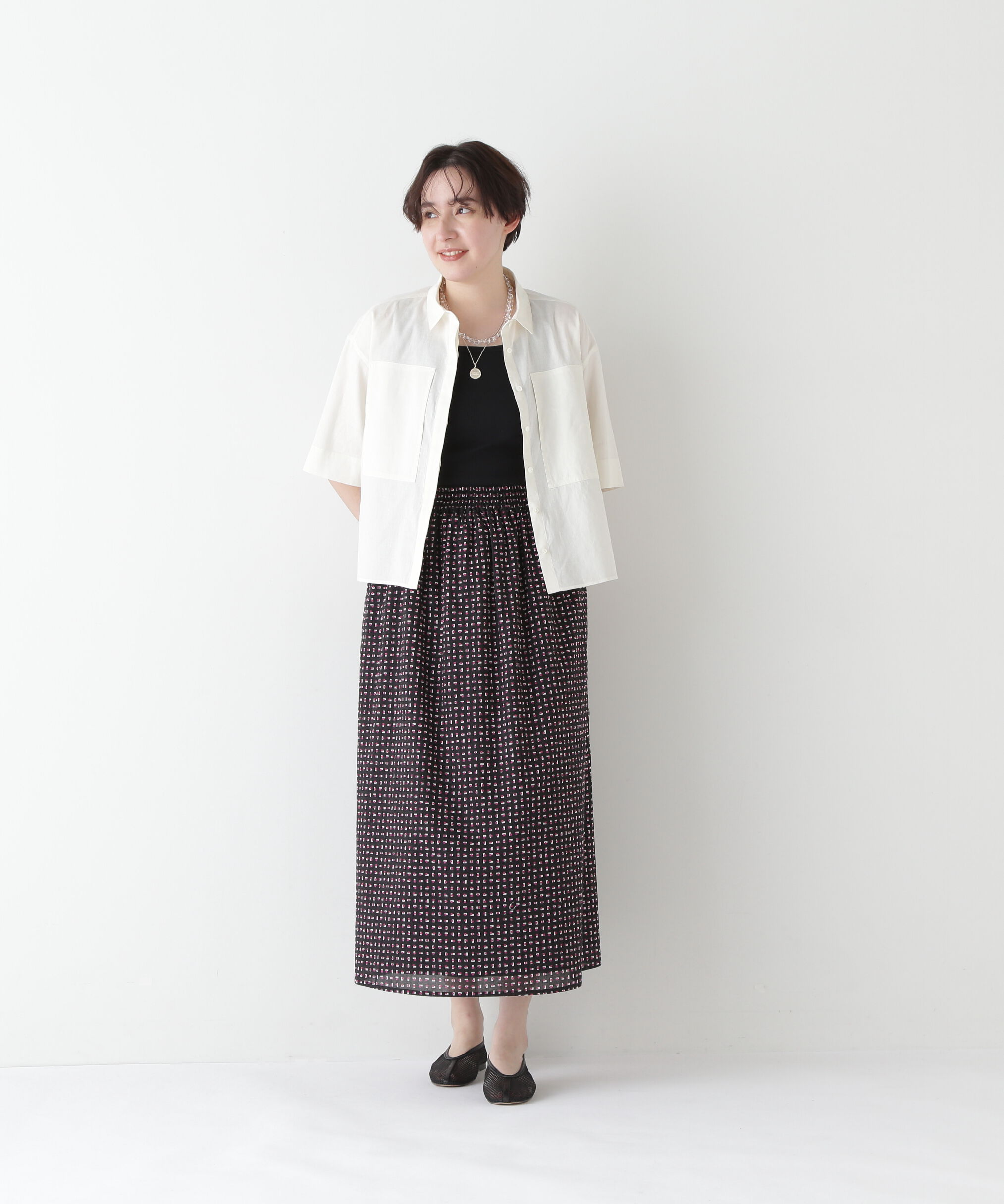  「◆プリントギャザーフレアースカート」|スカート|