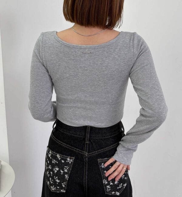 archives「カップ付クロップドテレコＴＯＰＳ／」|Tシャツ・カットソー|