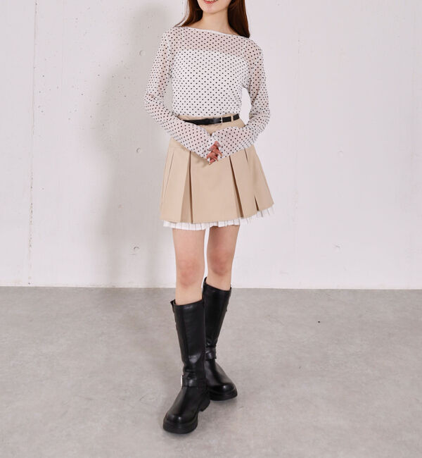 archives「フロッキーハートチュールクルーネックＴＯＰＳ」|Tシャツ・カットソー|