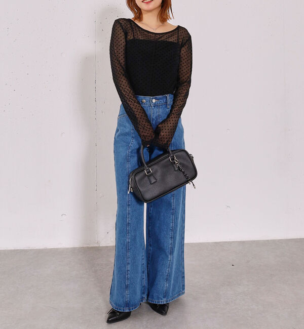 archives「フロッキーハートチュールクルーネックＴＯＰＳ」|Tシャツ・カットソー|