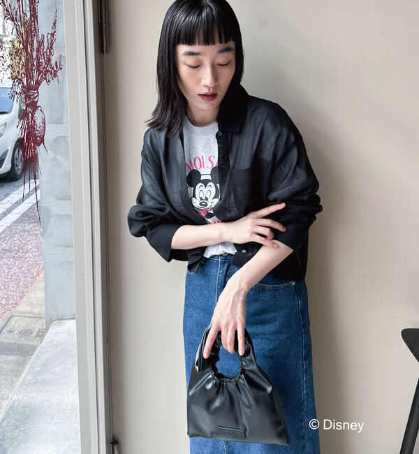 Doux archives「ソフトオーガンジーシアーショートシャツ」|シャツ・ブラウス|