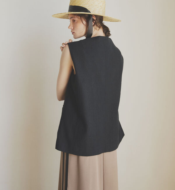 Doux archives「麻混ジレ」|テーラードジャケット|