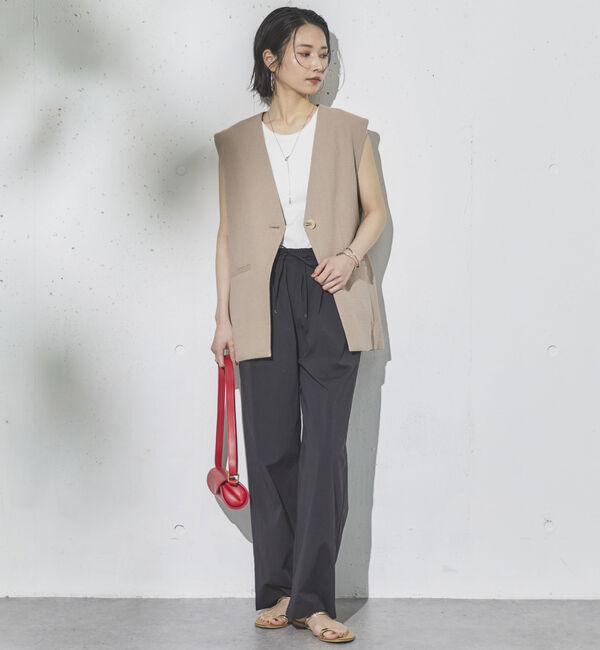 Doux archives「麻混ジレ」|テーラードジャケット|